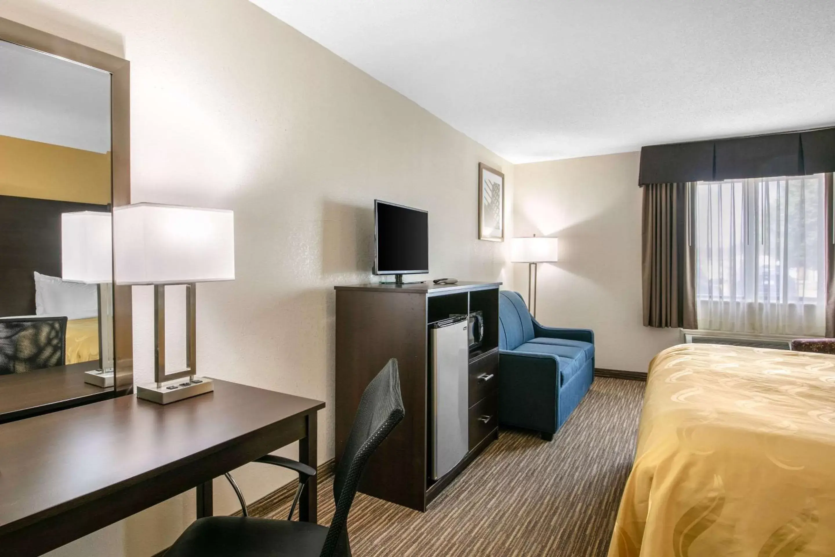 Bedroom, TV/Entertainment Center in Quality Inn & Suites Metropolis I-24