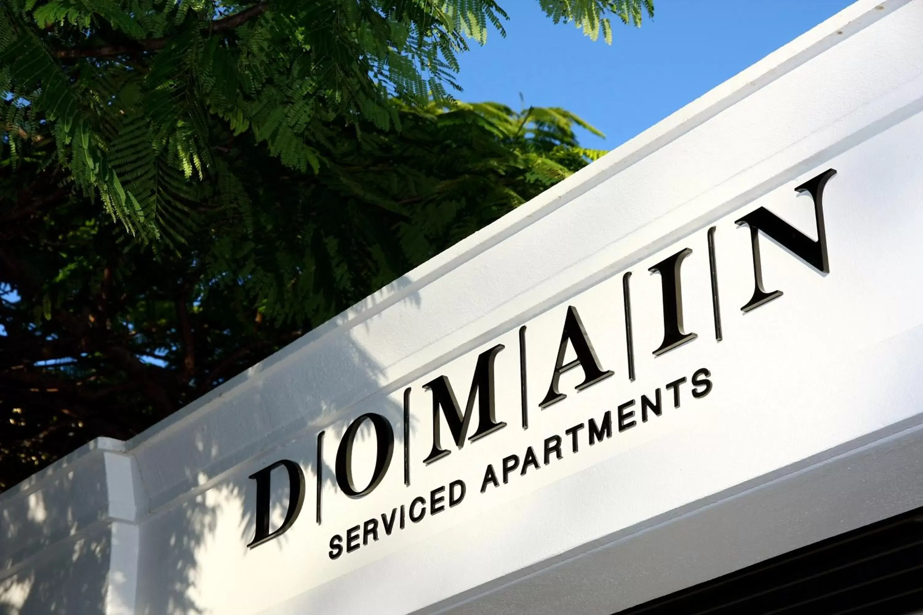 Facade/entrance, Property Logo/Sign in Domain Serviced Apartments