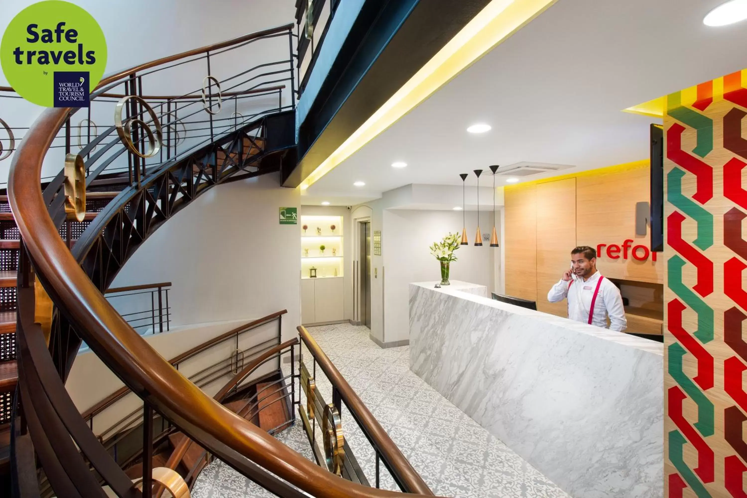 Lobby or reception in Hotel MX reforma