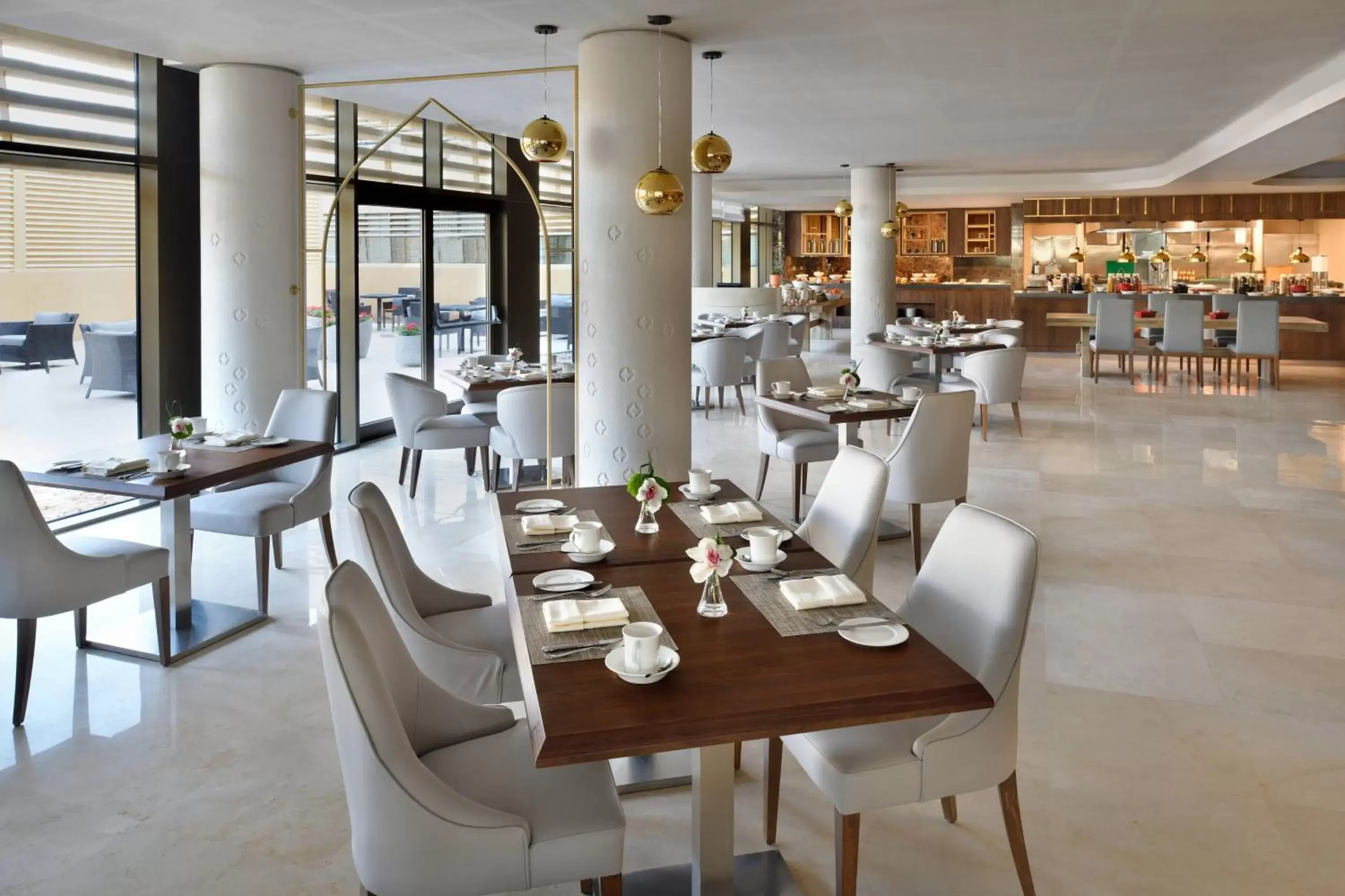 Kitchen or kitchenette, Restaurant/Places to Eat in Marriott Riyadh Diplomatic Quarter