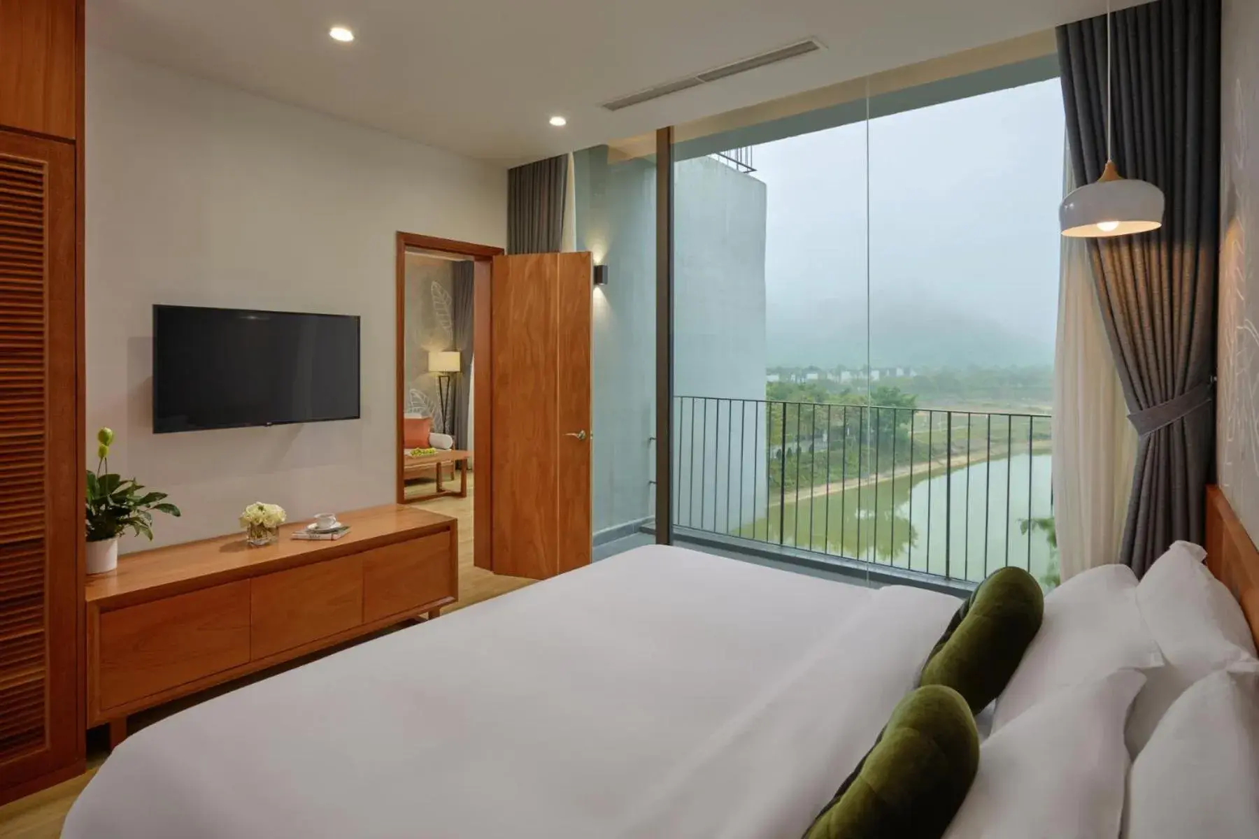 View (from property/room), TV/Entertainment Center in Wyndham Grand Vedana Ninh Binh Resort