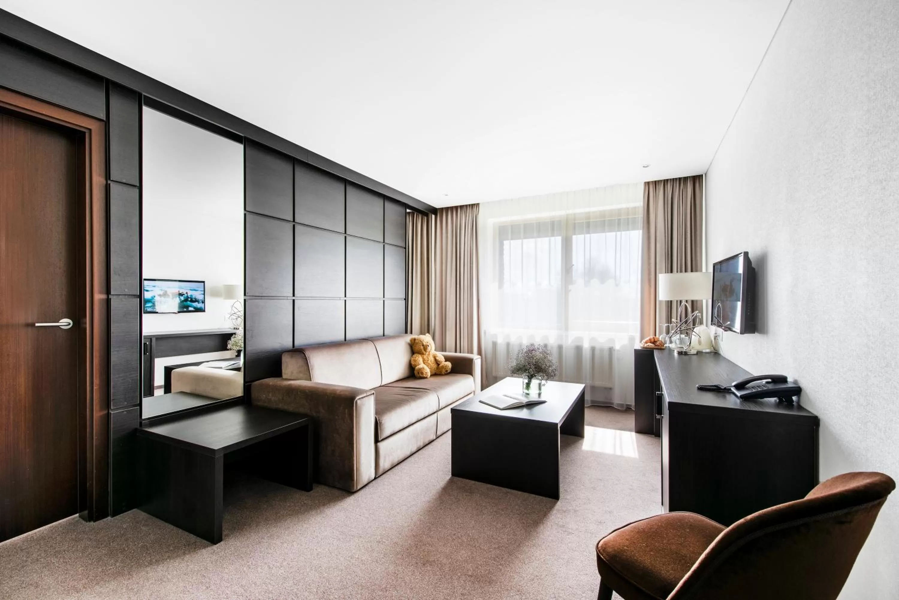 Living room, Bed in Amberton Hotel Klaipeda