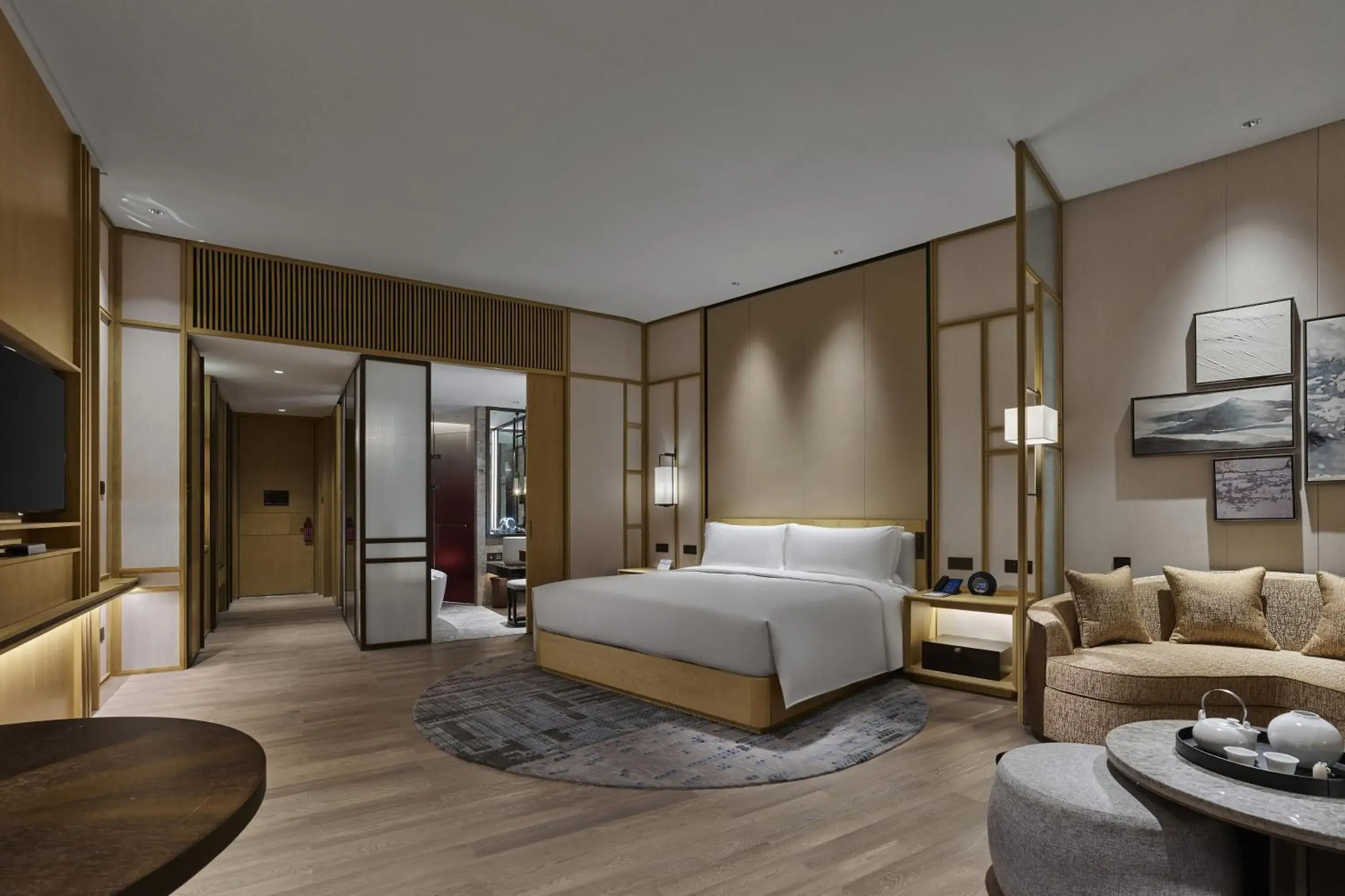 Bed in Hilton Suzhou Yinshan Lake