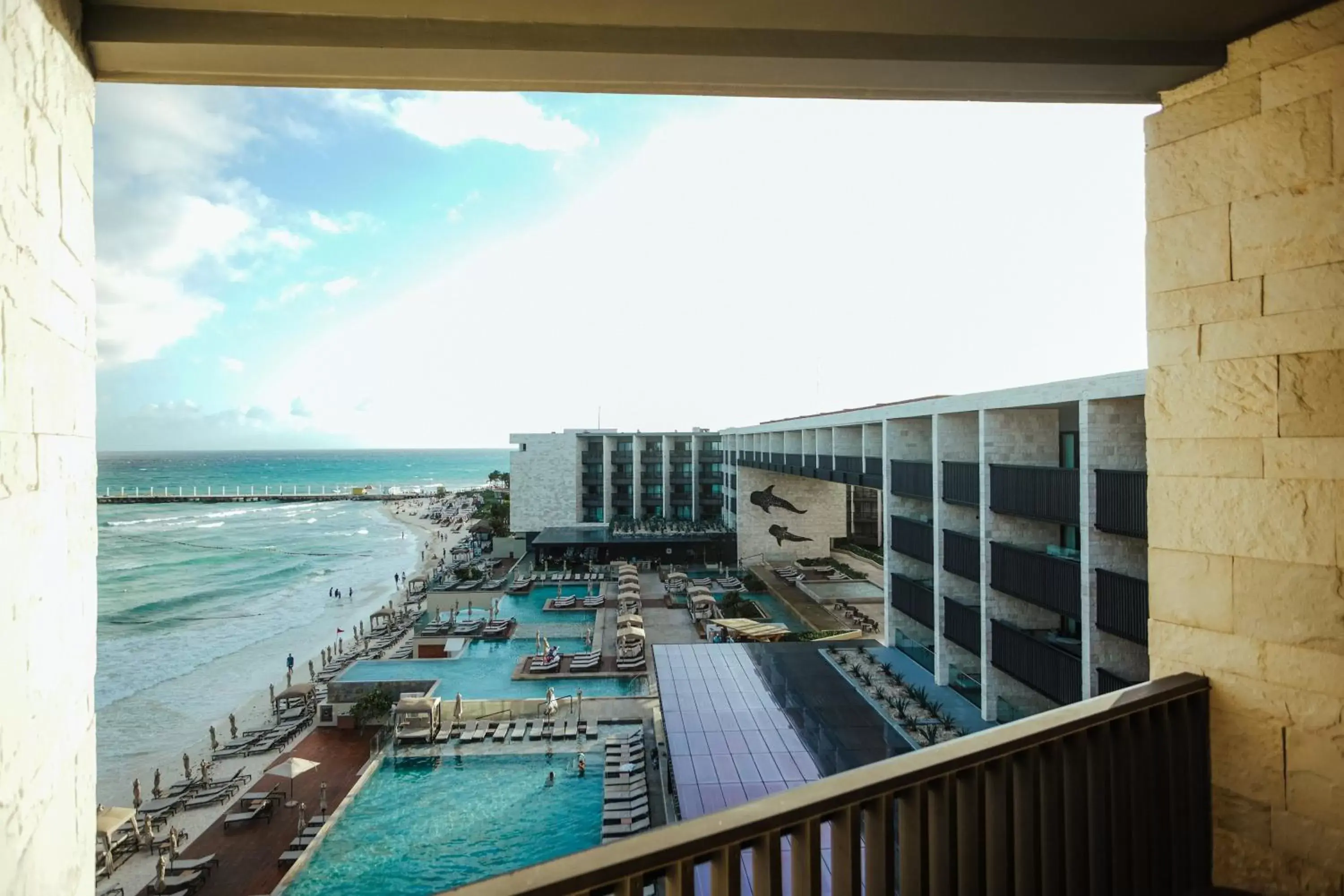 Balcony/Terrace, Pool View in Grand Hyatt Playa del Carmen Resort
