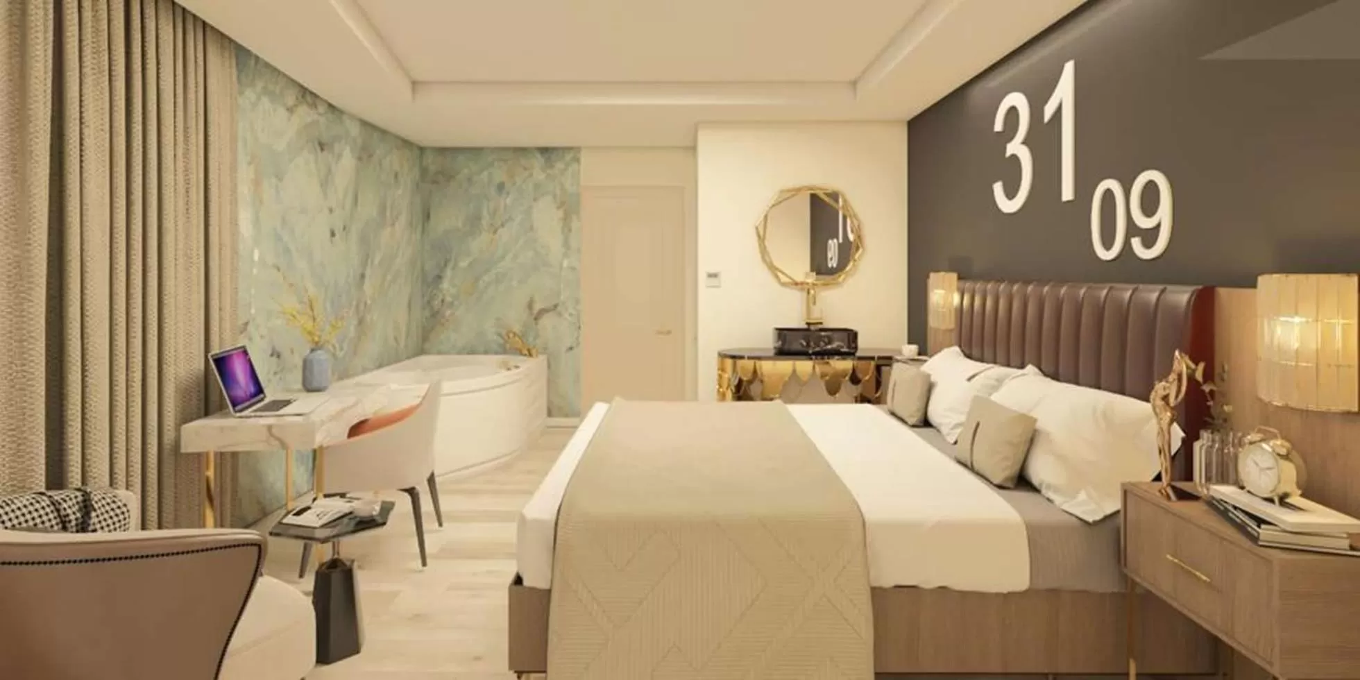 Photo of the whole room, Bed in Ramada By Wyndham Istanbul Pera Taksim