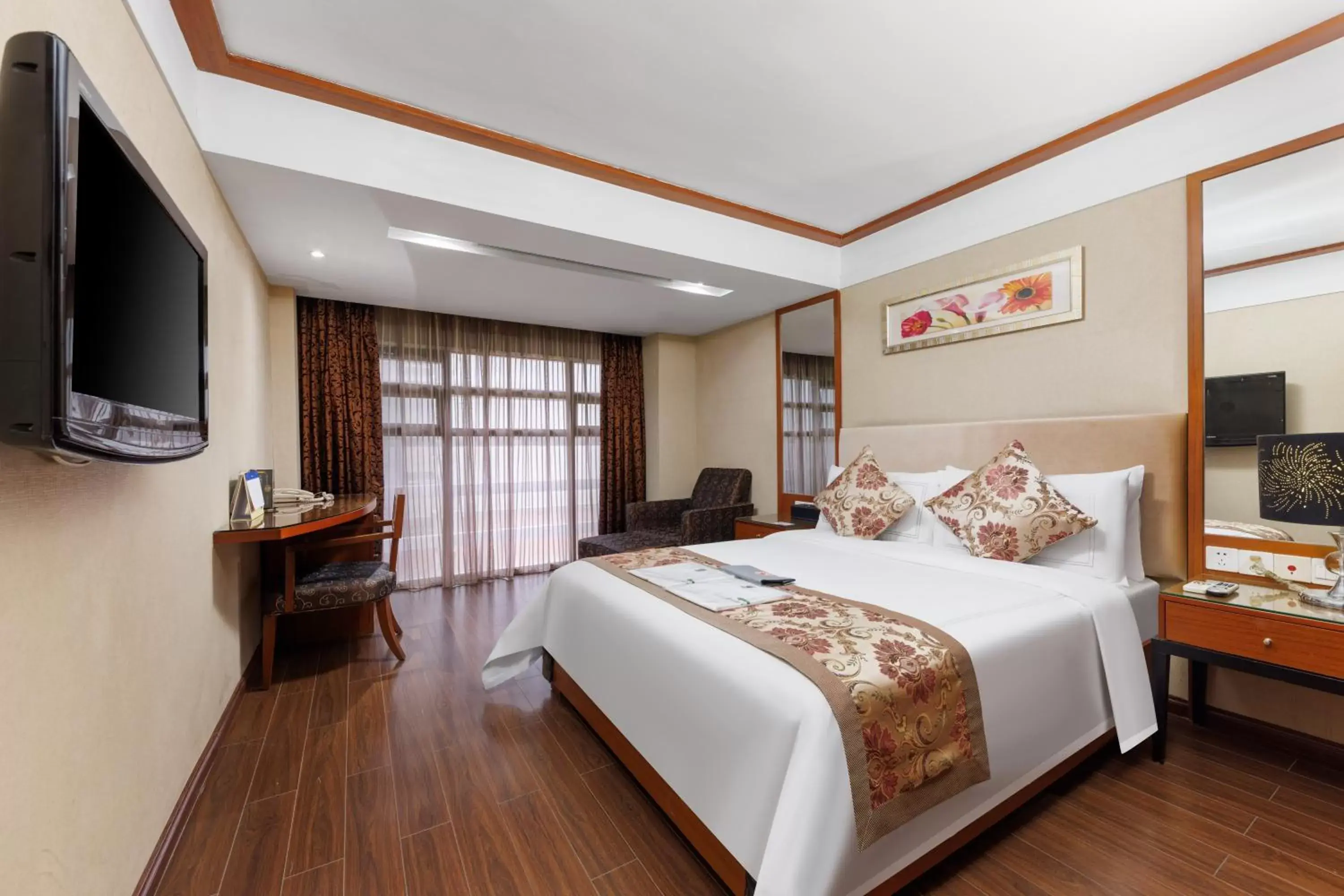Bedroom, Bed in Sunflower Hotel &Residence, Futian Port Branch Bedroom, Bed in Sunflower Hotel &Residence, Futian Port Branch