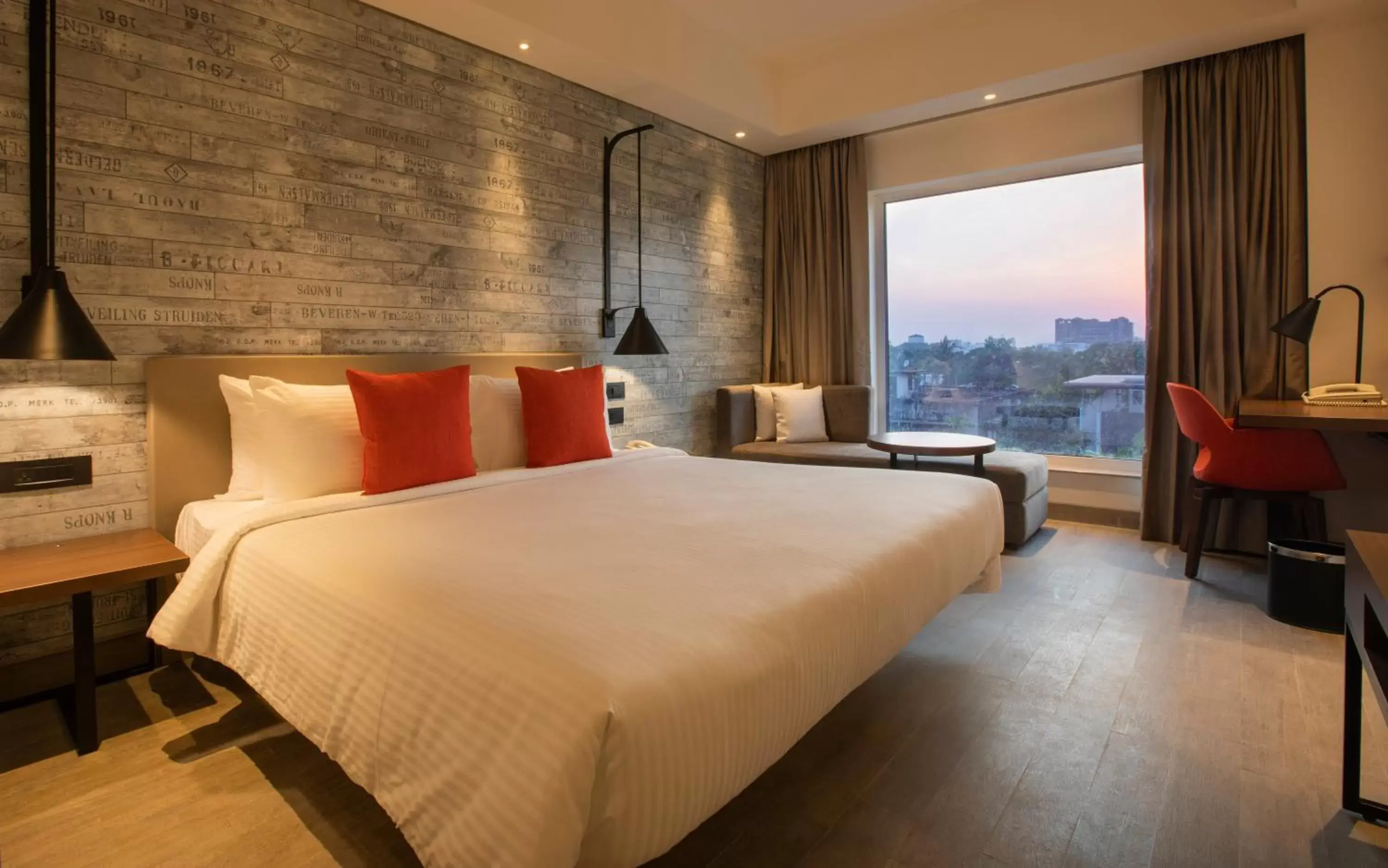 Bedroom, Bed in Lemon Tree Premier City Center Pune