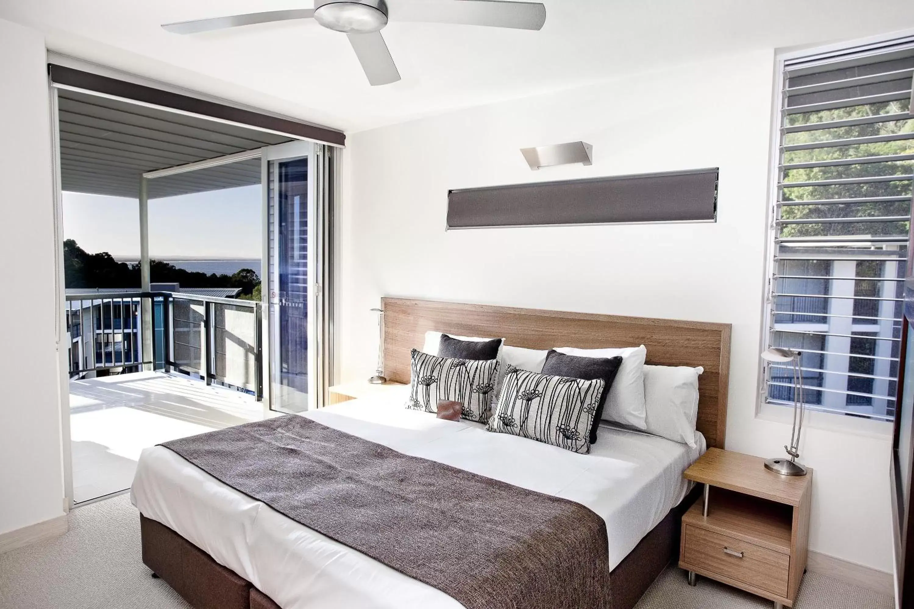 Bed in Peppers Noosa Resort and Villas