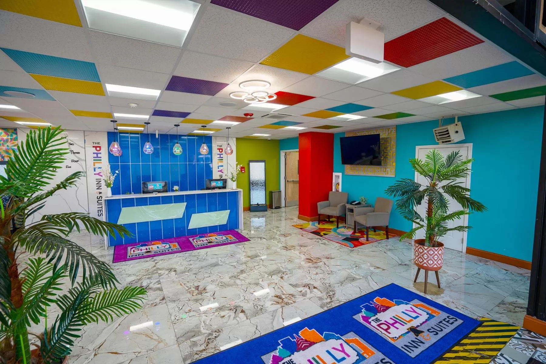 Lobby or reception in Philly Inn & Suites