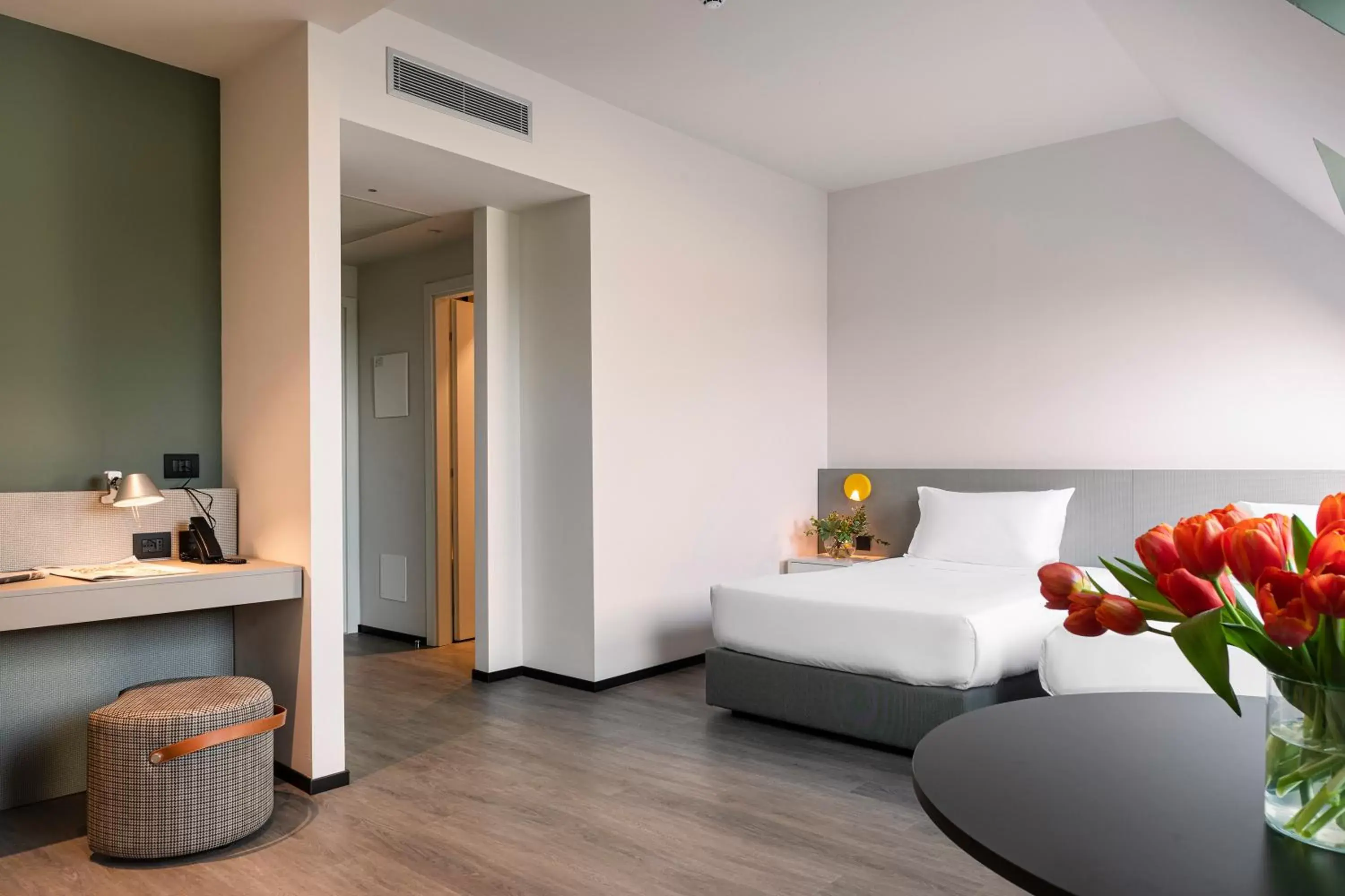 Bedroom, Bed in Quark Hotel Milano