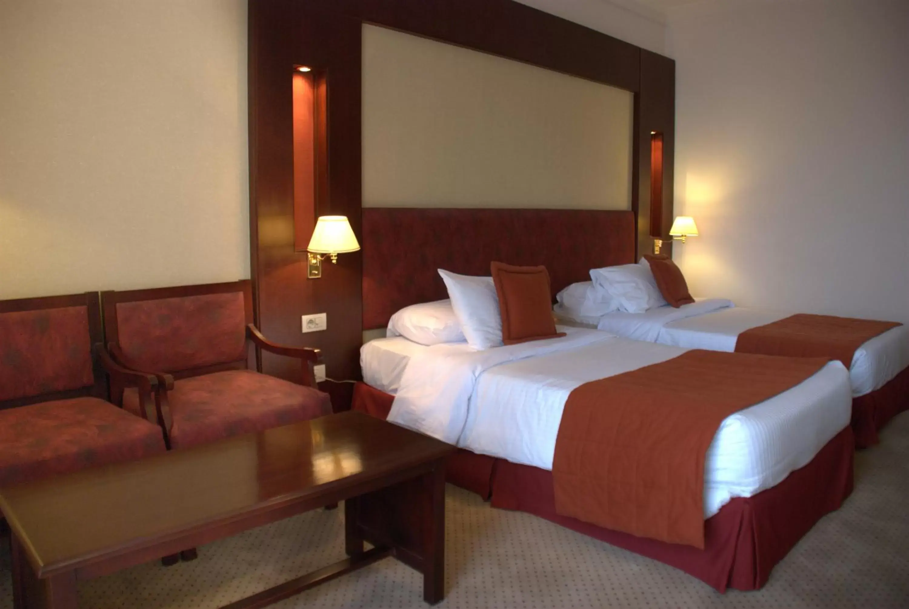 Bed in Safir Hotel Cairo