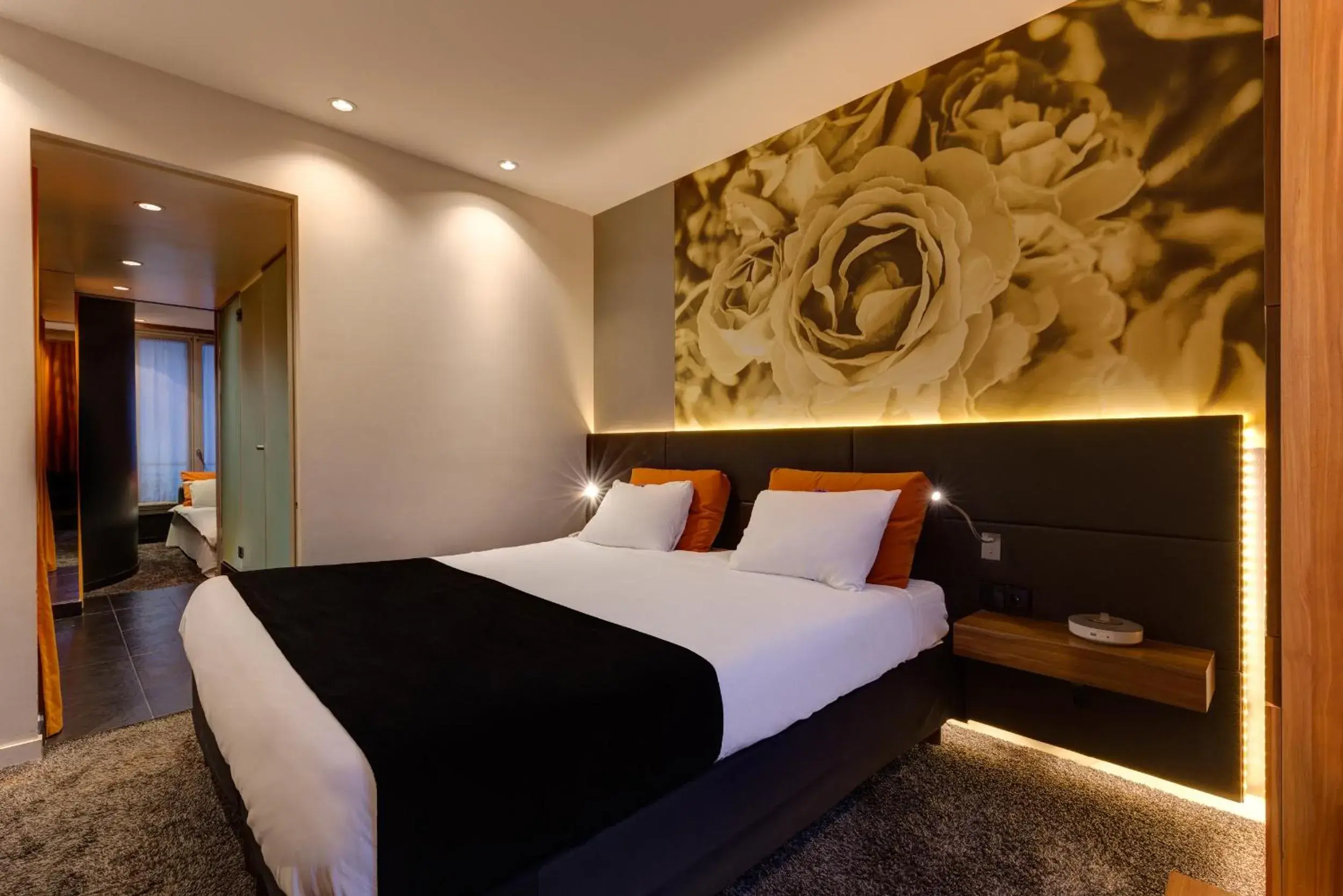 Bed in Hôtel Elixir