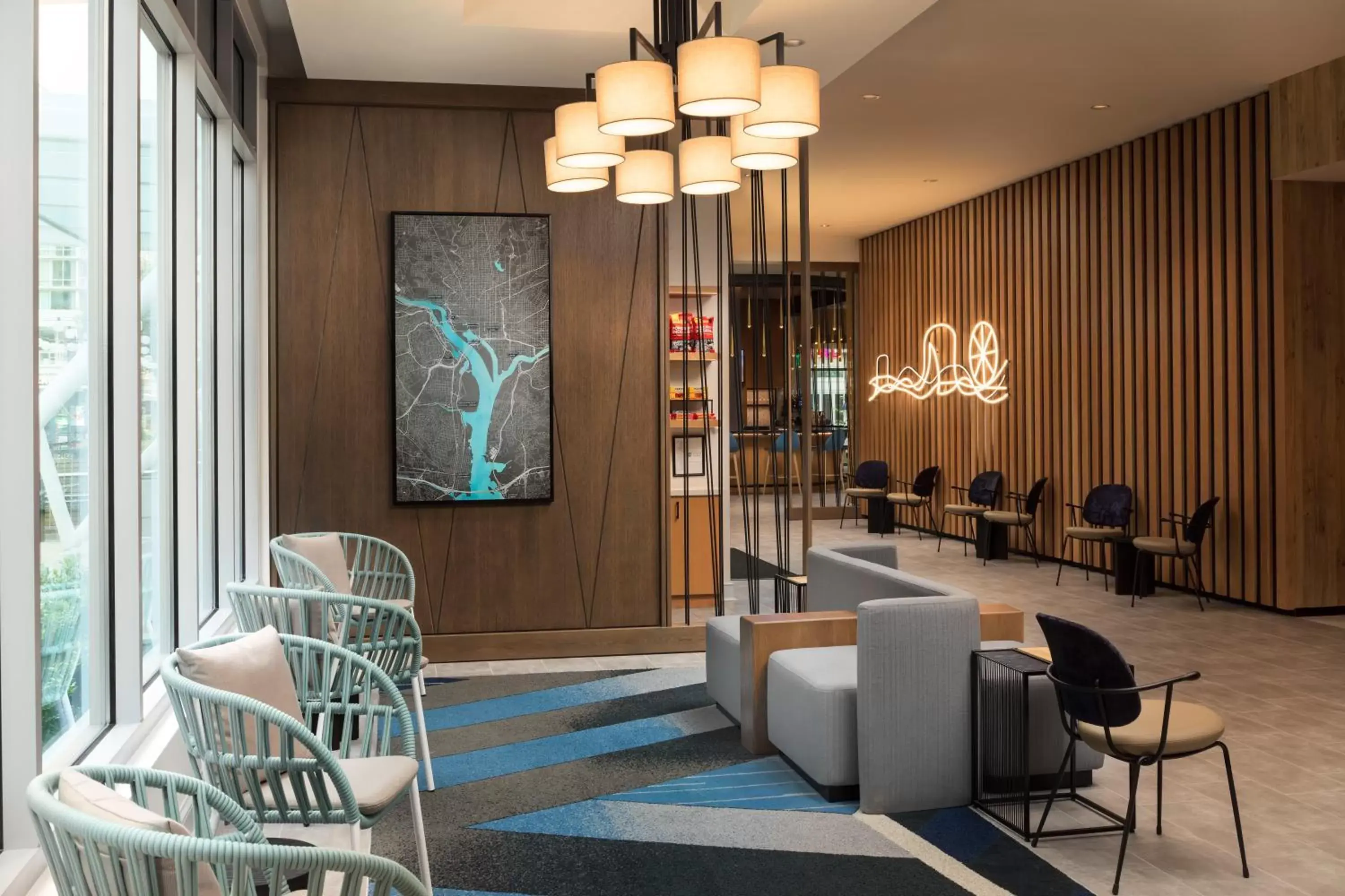 Lobby or reception, Lounge/Bar in Hyatt Place National Harbor