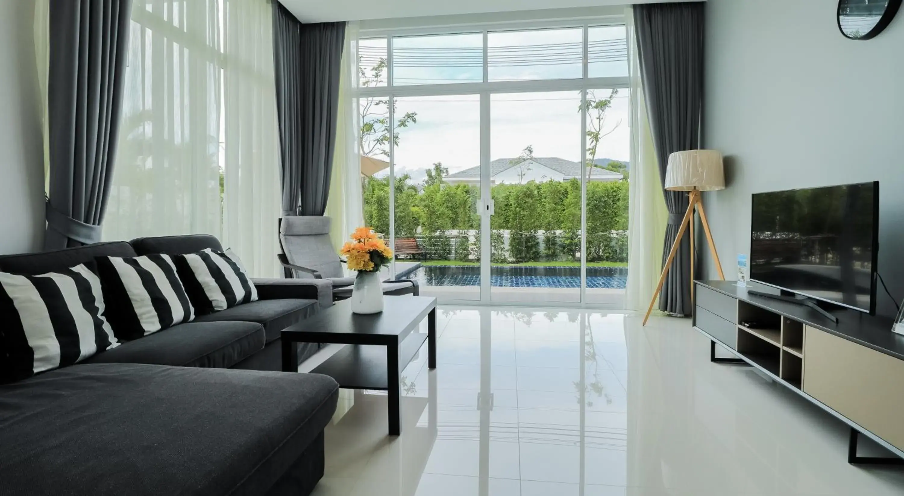 Living room, Seating Area in Chaum Haus Pool Villas