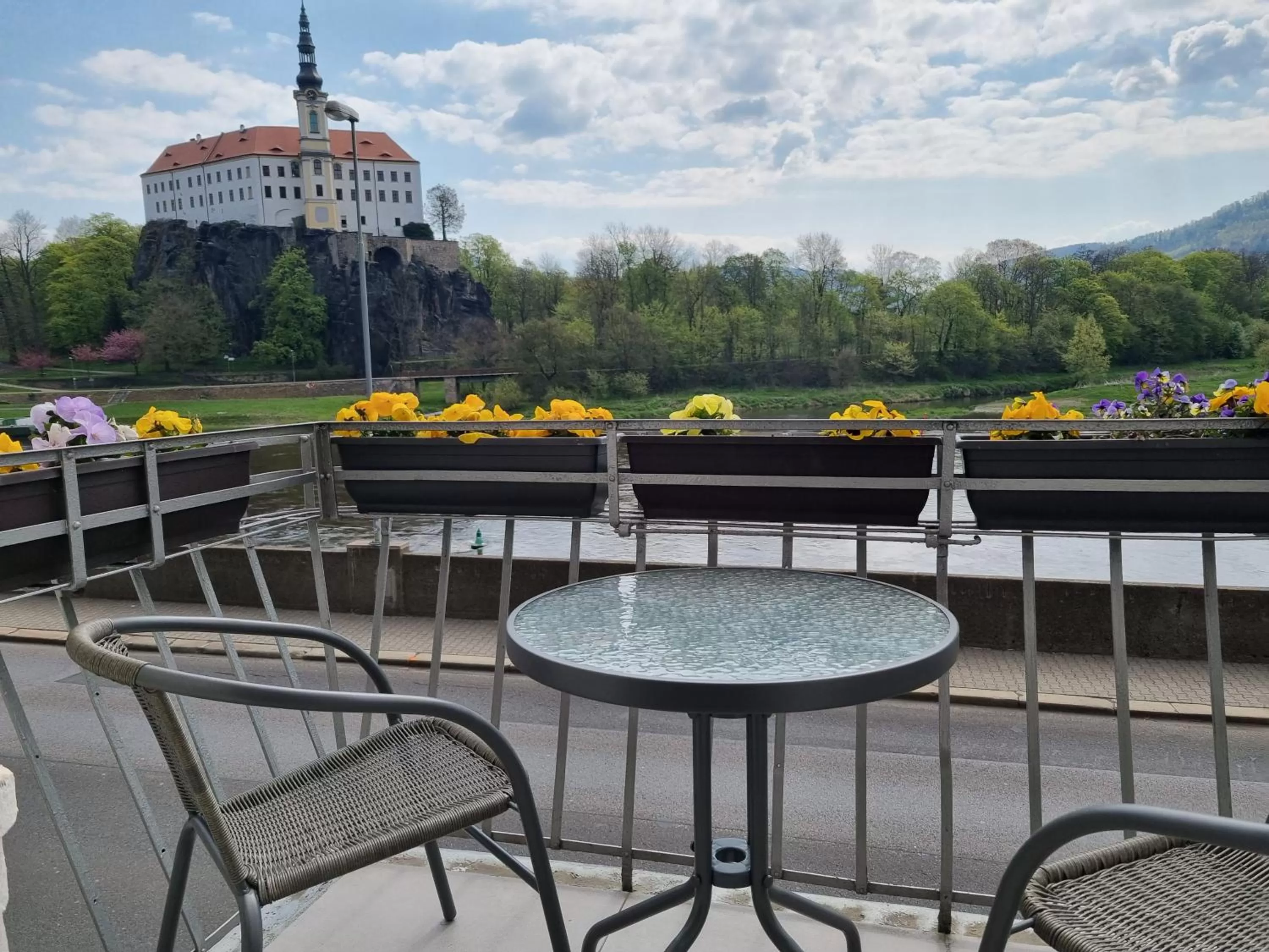 Balcony/Terrace in Penzion Via Ferrata