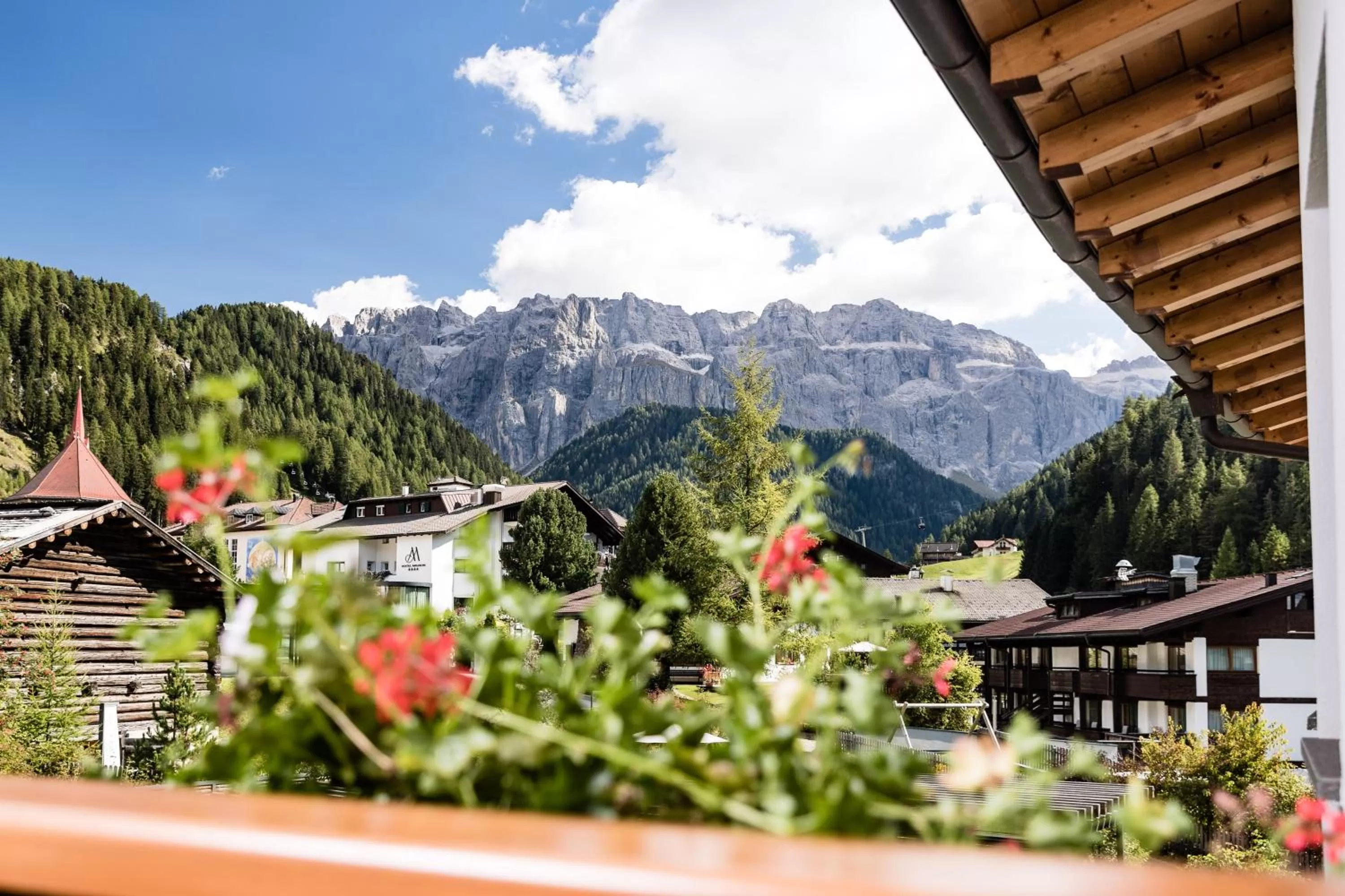 Garden view in Boutique Hotel Nives - Luxury & Design in the Dolomites