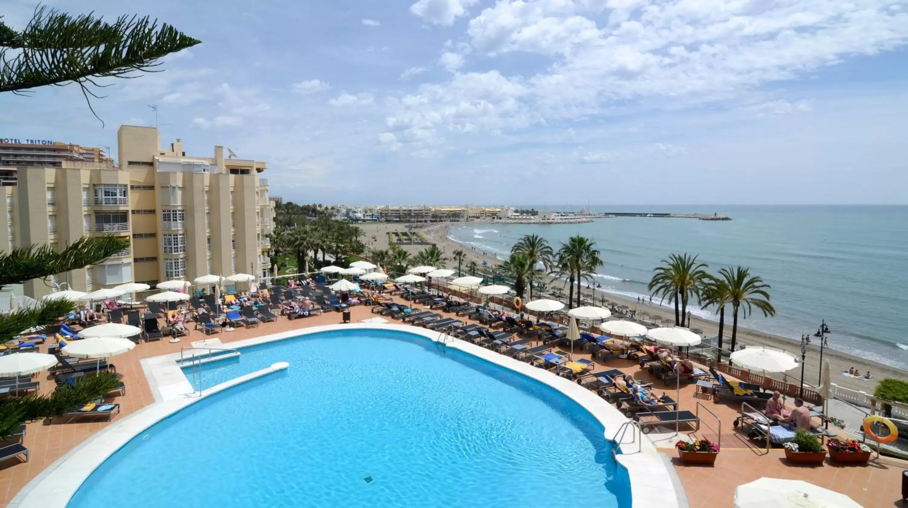 Beach, Pool View in Medplaya Hotel Riviera - Adults Recommended