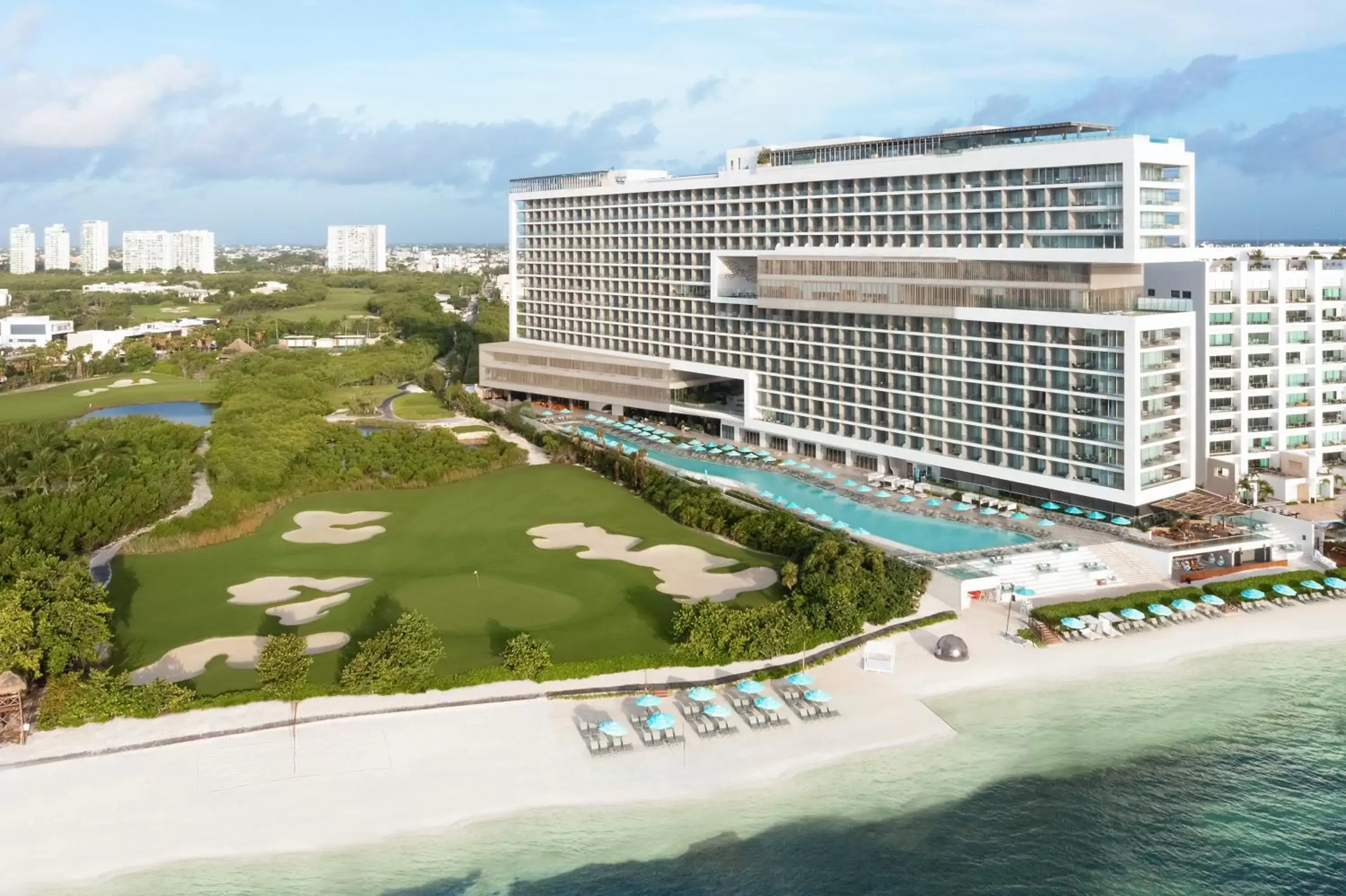 Beach, Bird's-eye View in Dreams Vista Cancun Golf & Spa Resort