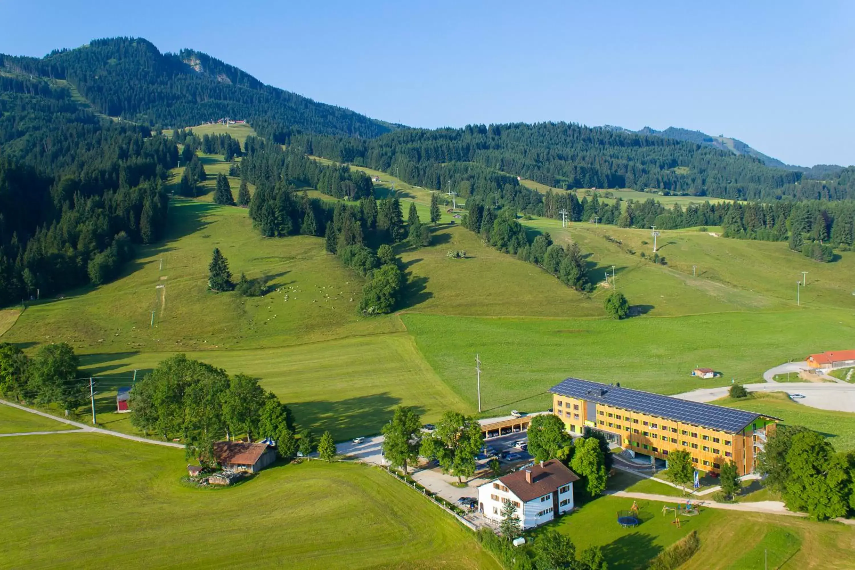 Area and facilities, Bird's-eye View in Explorer Hotel Neuschwanstein