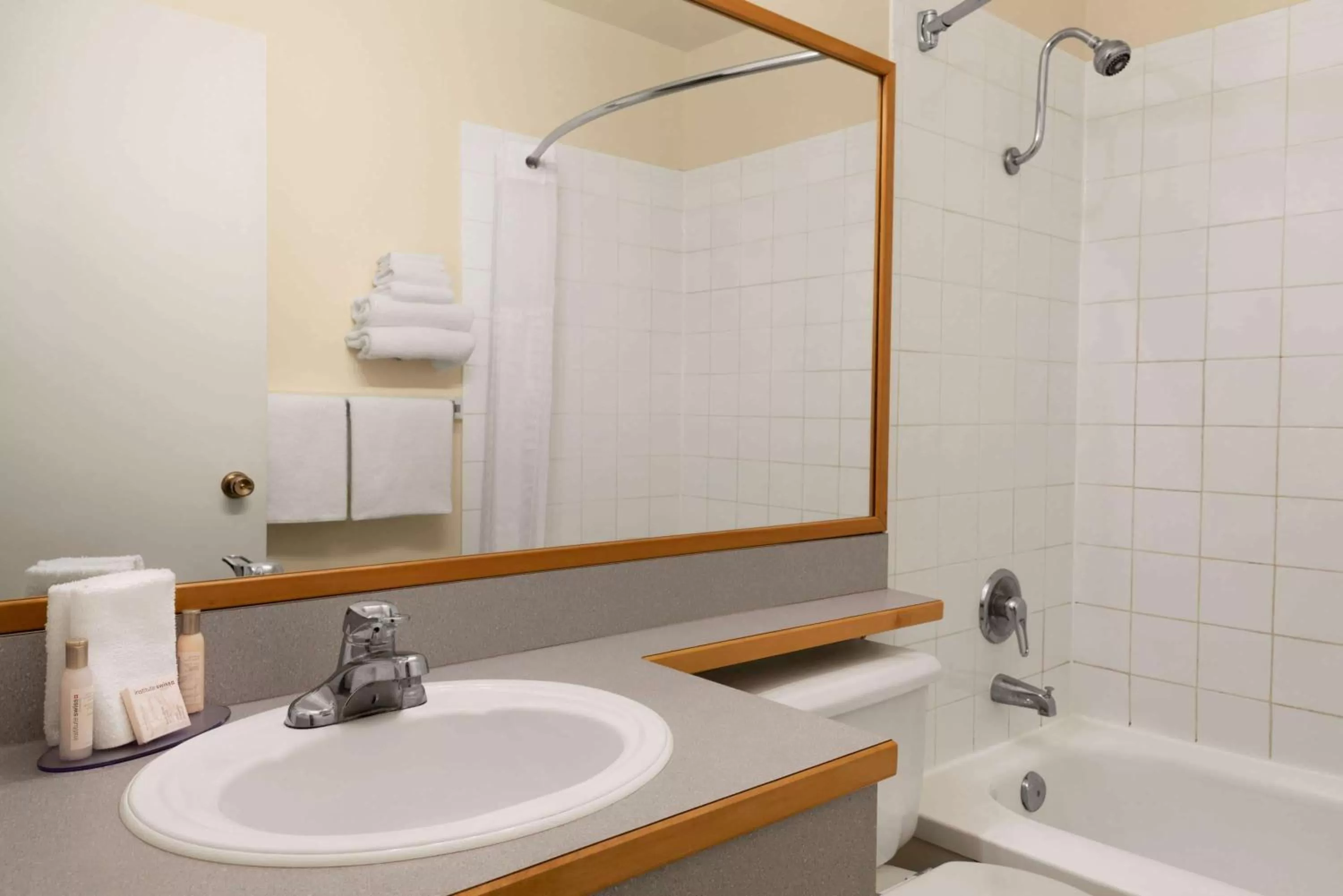 Bathroom in Travelodge by Wyndham Quesnel BC