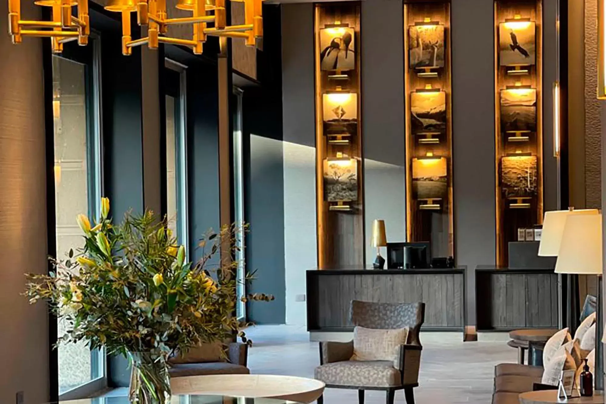 Lobby or reception in Hotel Cabo De Hornos Lobby or reception in Hotel Cabo De Hornos