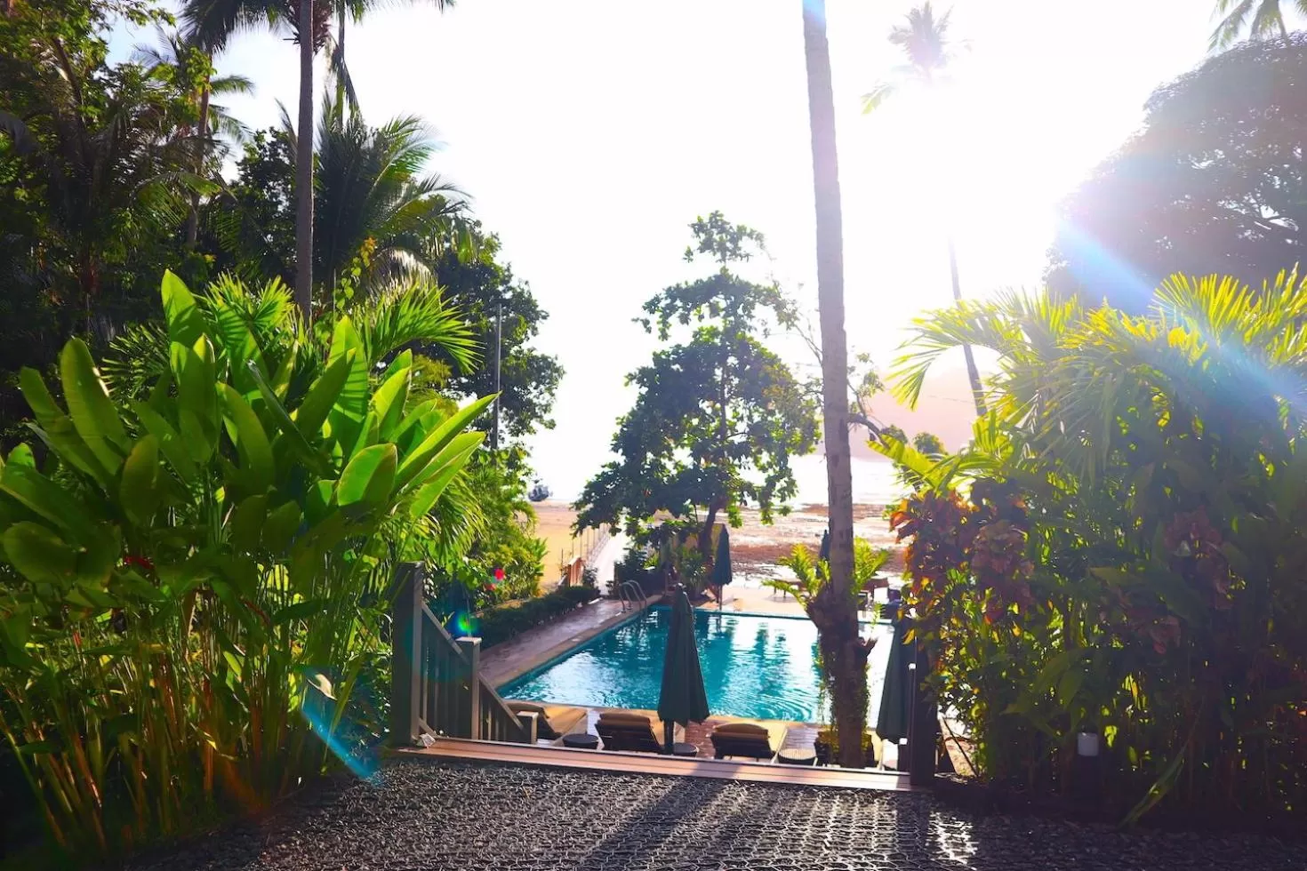 Garden view in Lihim Resorts