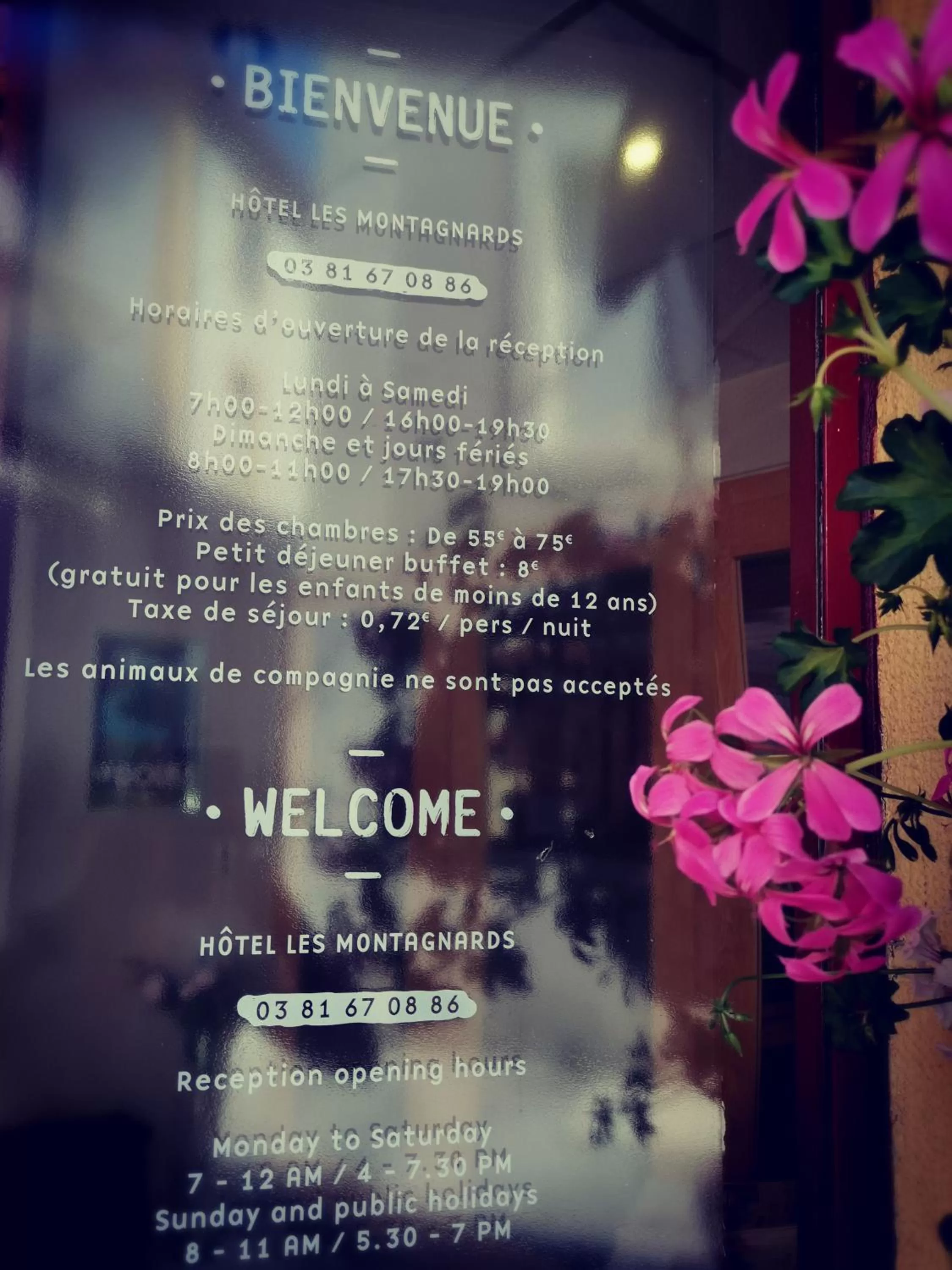 Decorative detail in Hotel Les Montagnards