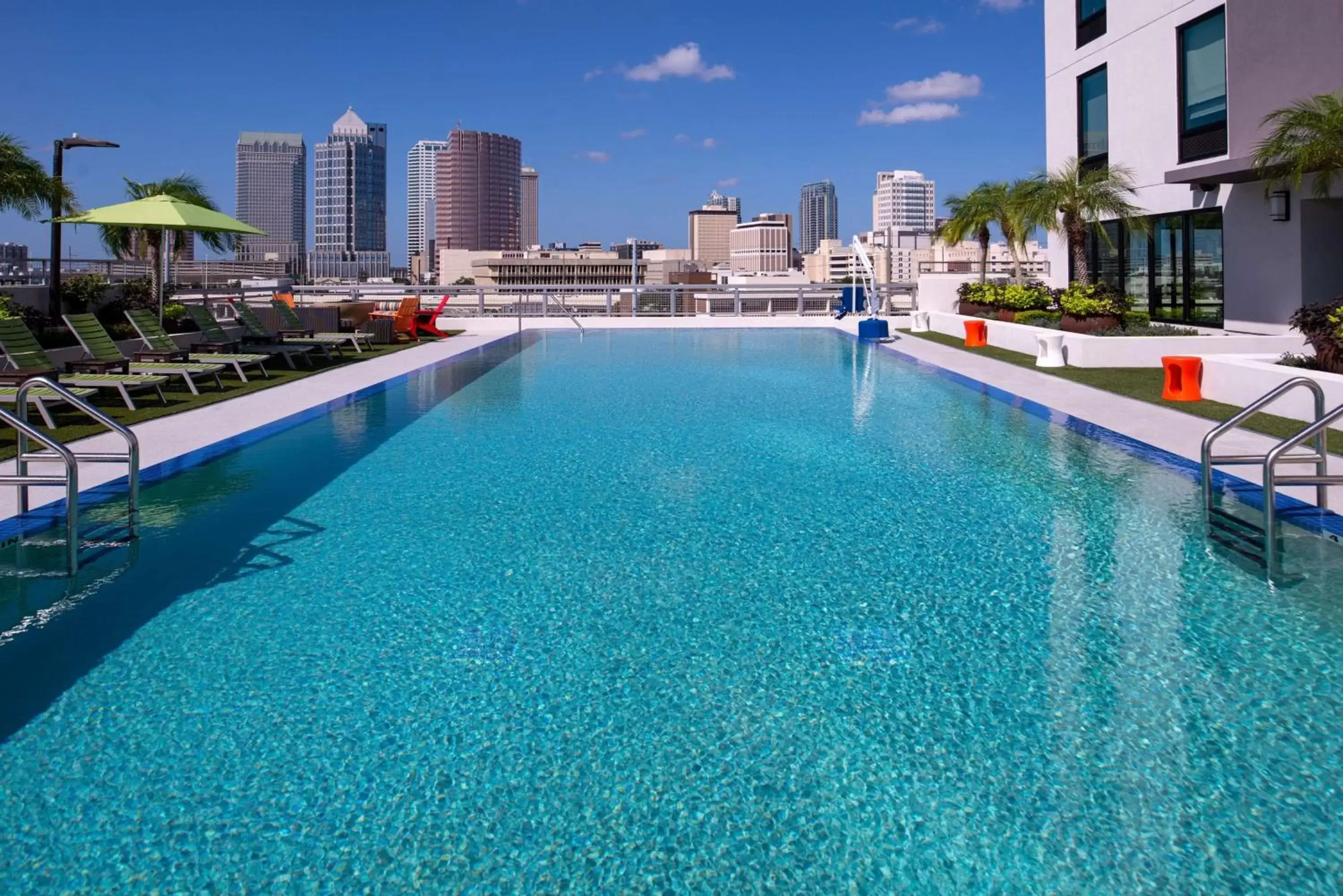 Pool view, Swimming Pool in Home2 Suites By Hilton Tampa Downtown Channel District