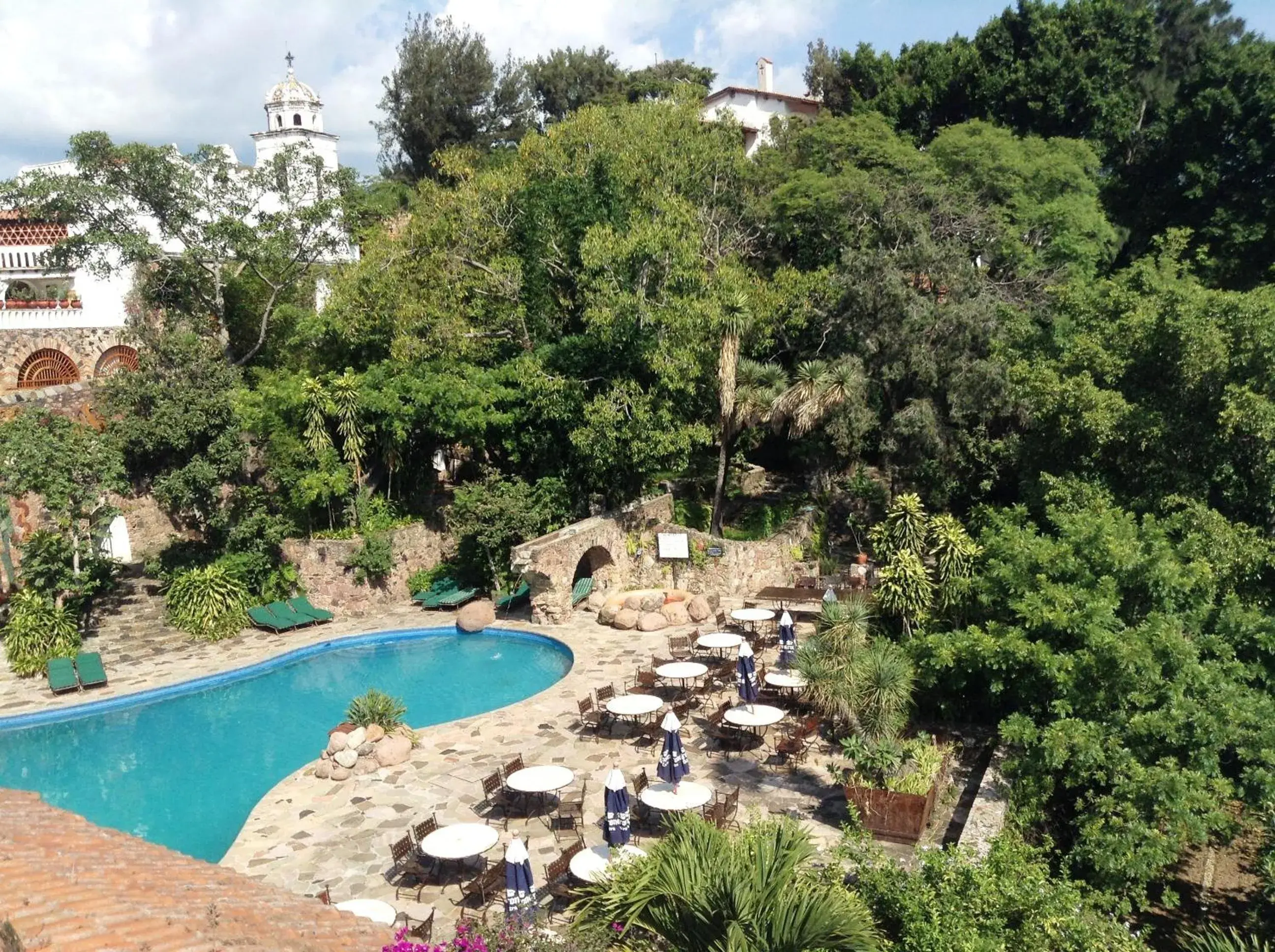 Pool View in Posada de la Mision, Hotel Museo y Jardin