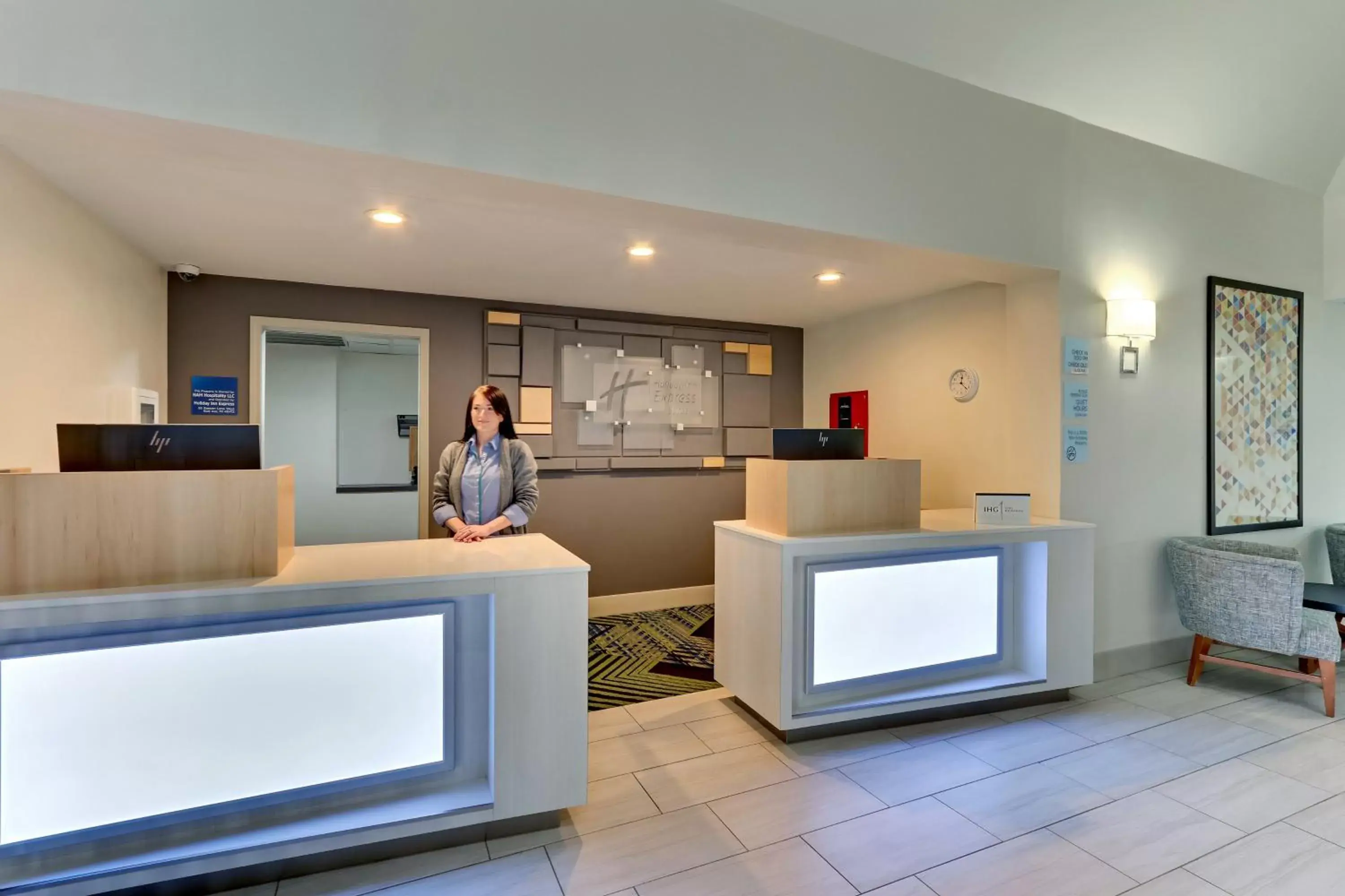 Property building, Lobby/Reception in Holiday Inn Express & Suites Bad Axe, an IHG Hotel