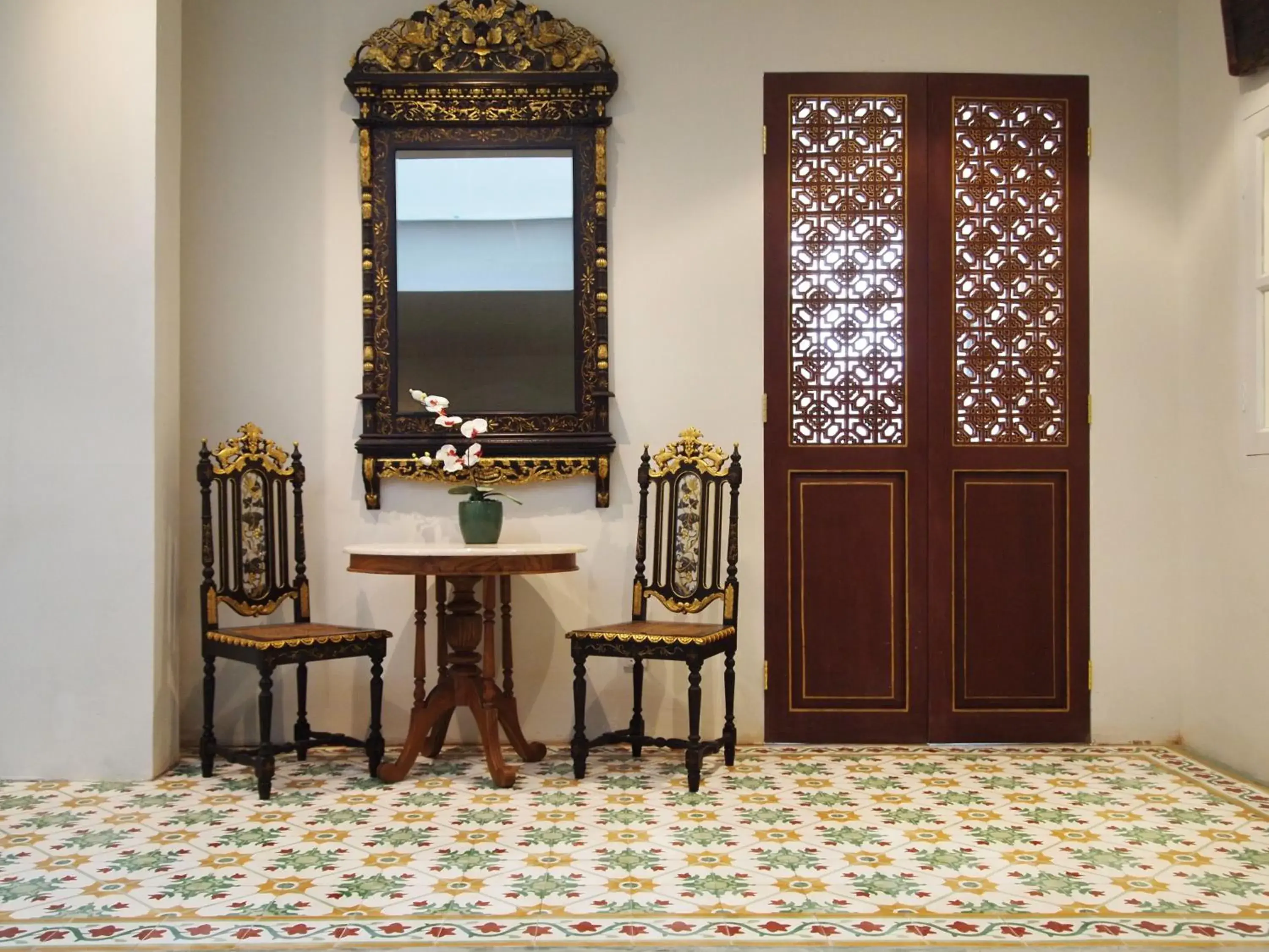 Decorative detail, TV/Entertainment Center in Kapitan Kongsi Boutique Hotel