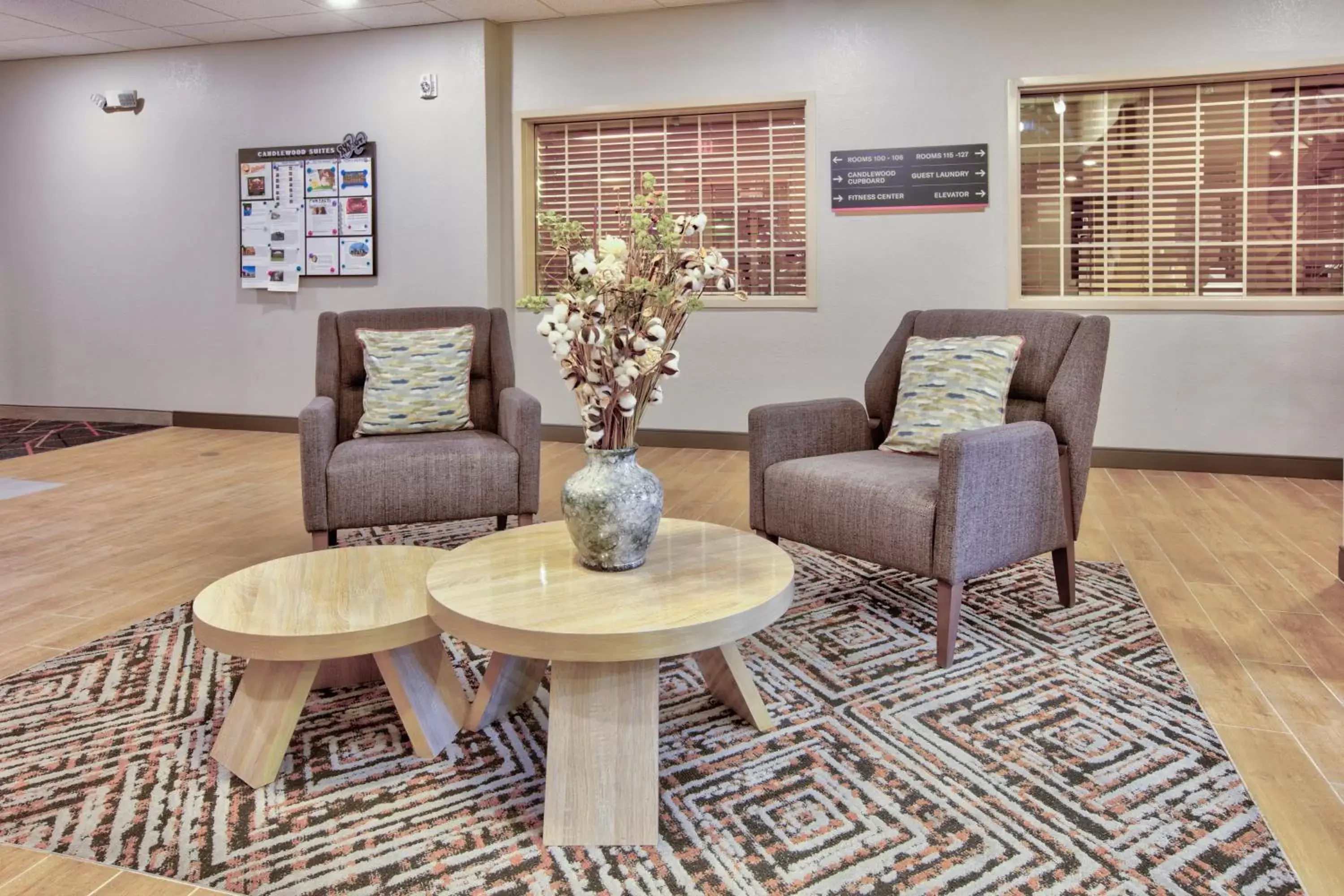 Property building, Seating Area in Candlewood Suites Idaho Falls, an IHG Hotel