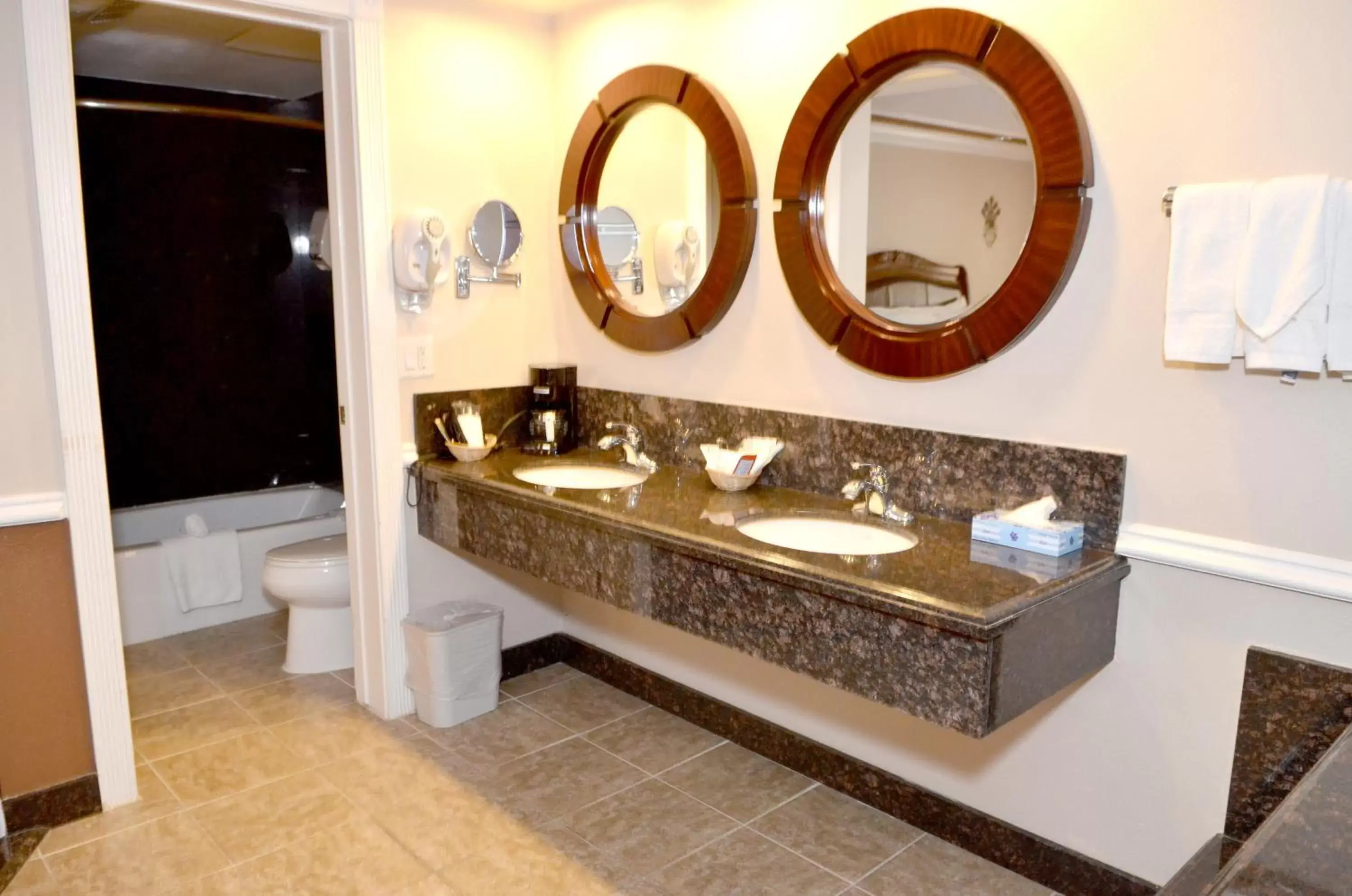 Decorative detail, Bathroom in Dynasty Suites Hotel