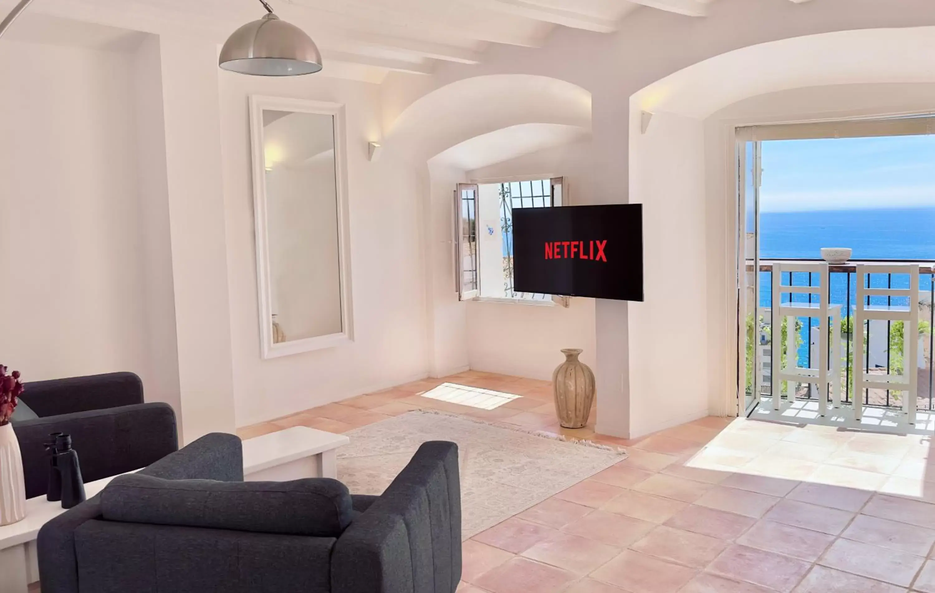 View (from property/room), Seating Area in Porta Nova Suites Altea - Adults Only