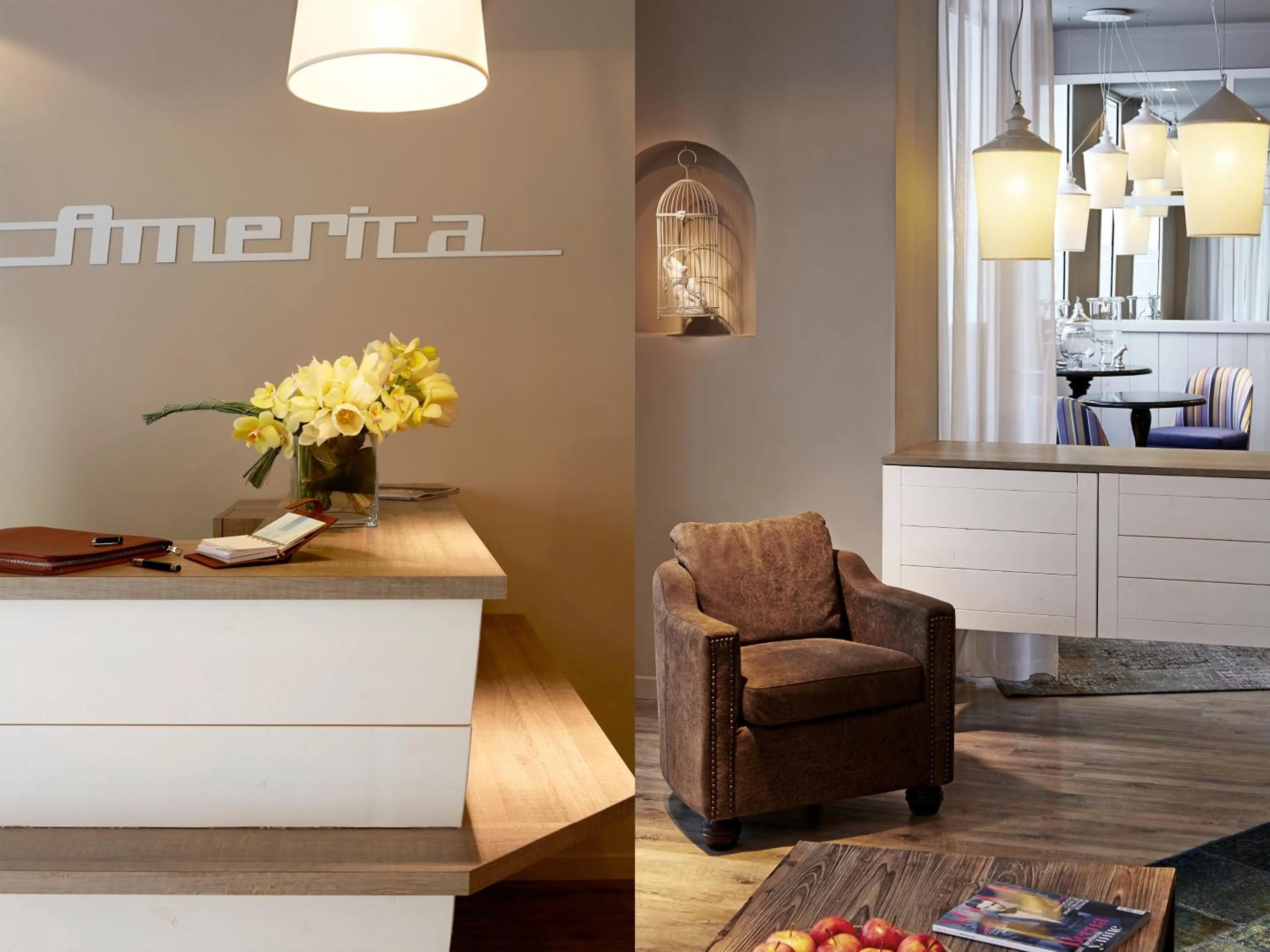 Living room in Hotel America