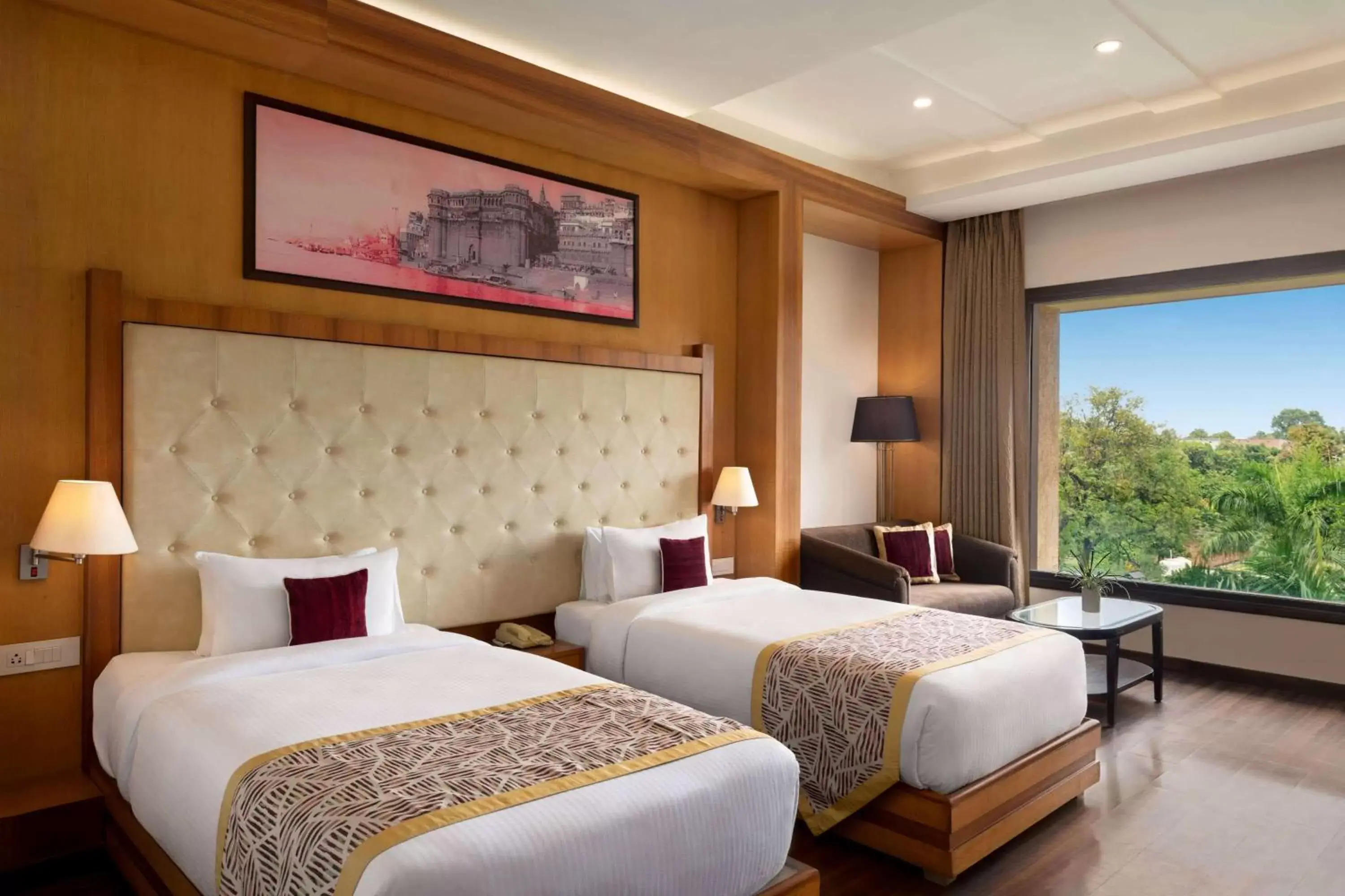 Bed in Ramada by Wyndham Varanasi Katesar