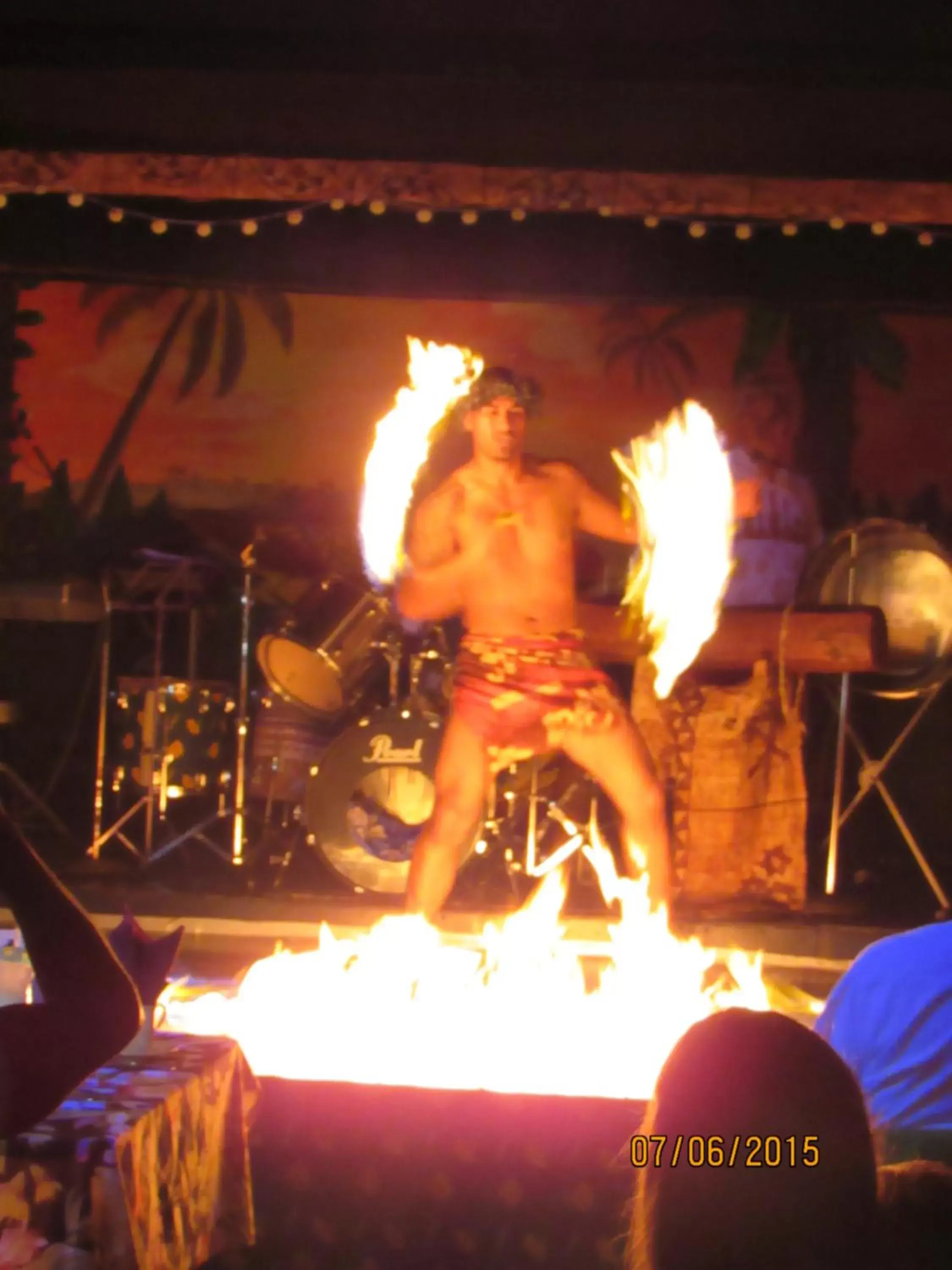 Evening Entertainment in Tiki Resort