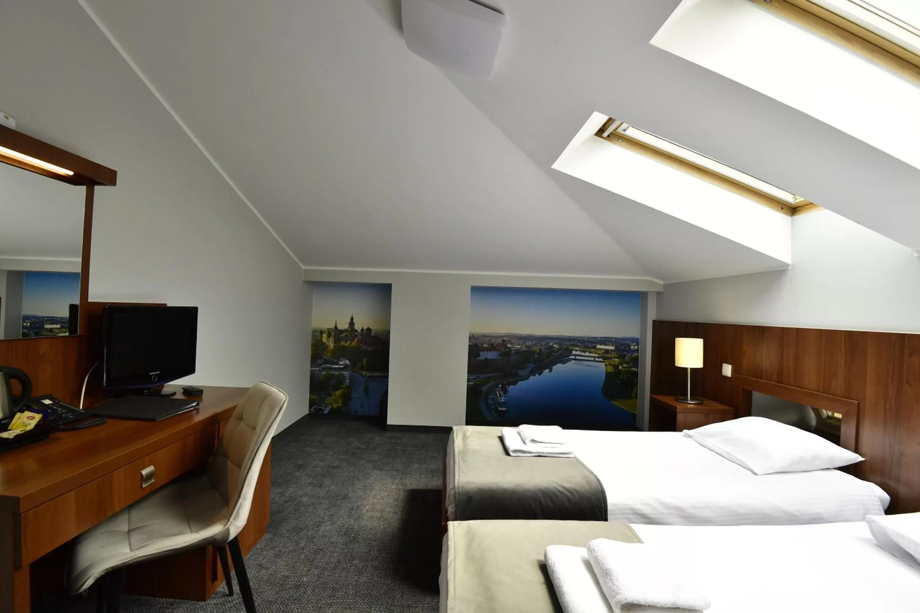 Bed in Hotel Downtown Kraków