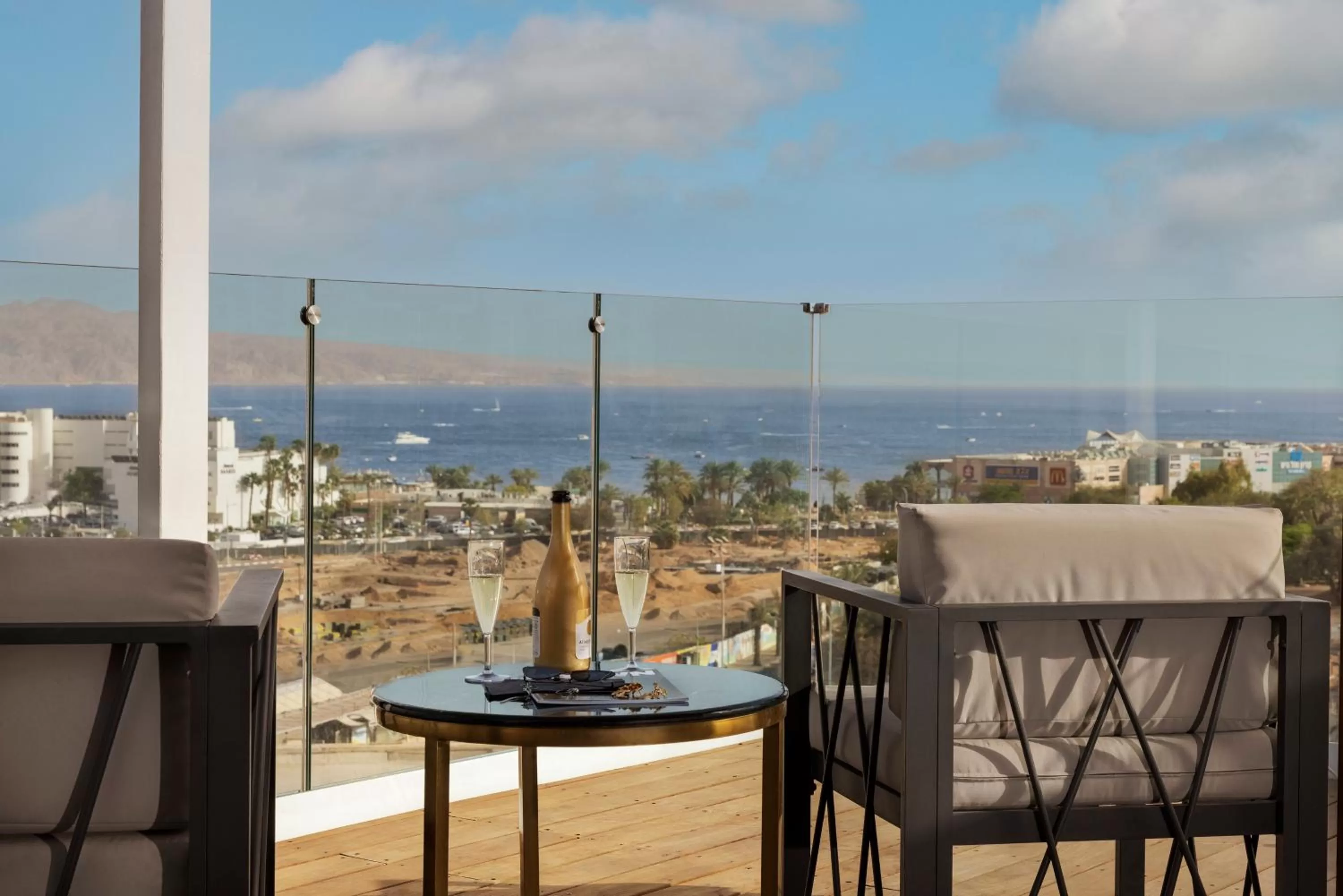 Balcony/Terrace in Brown Lighthouse Eilat, a member of Brown Hotels
