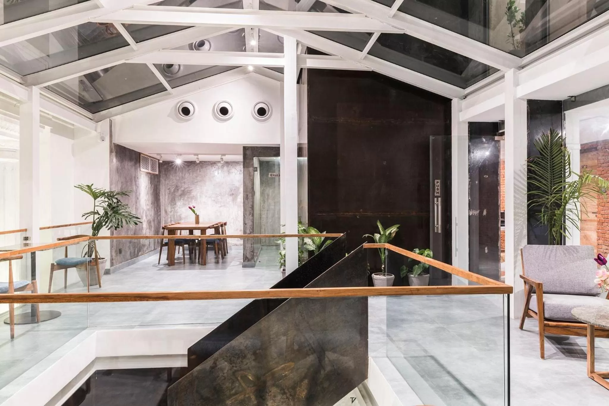 Seating area in 9ine Thamel Hotel