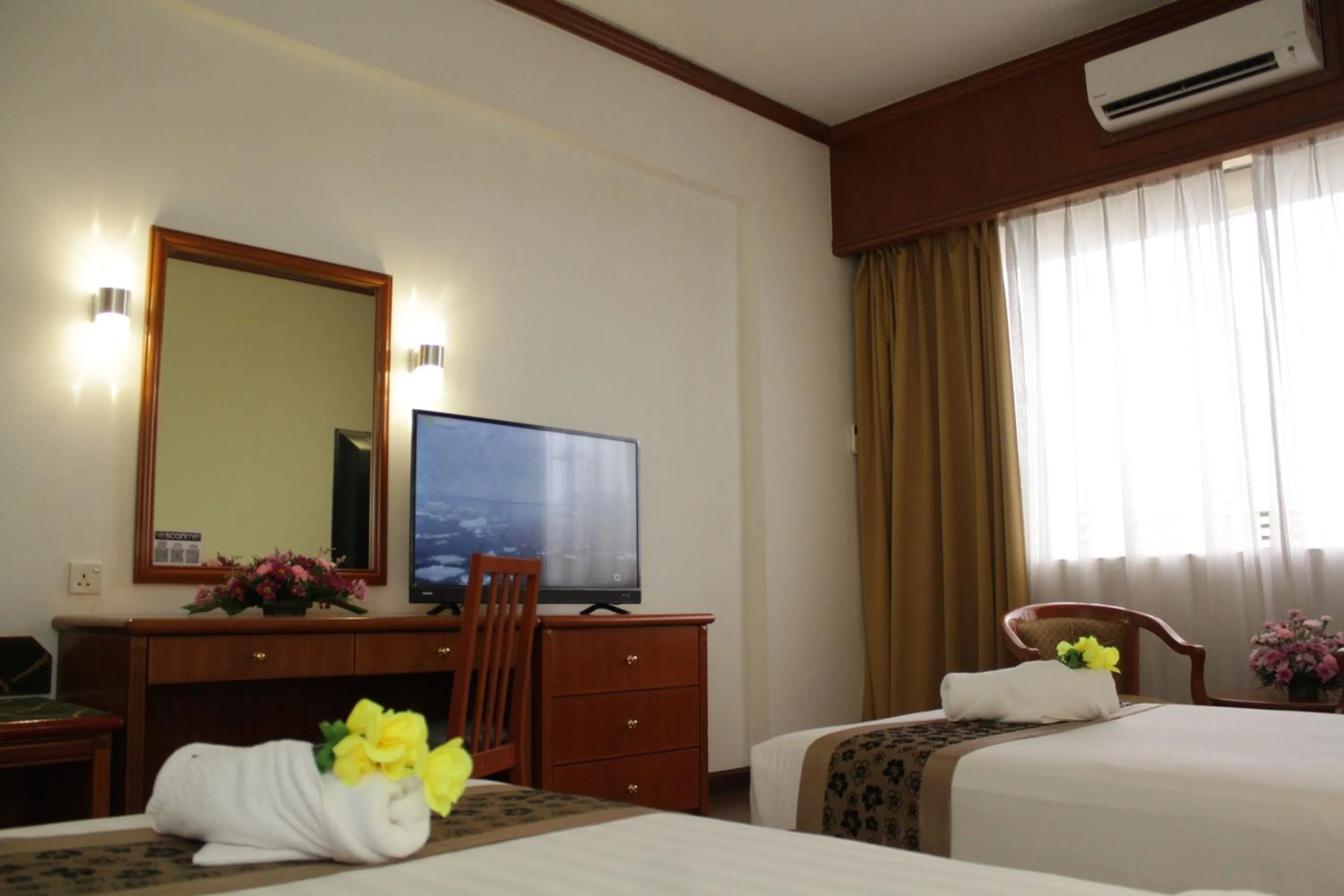 Bed in Hotel Sandakan