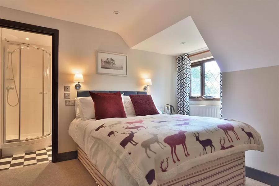 Bed in The Stag's Head Inn