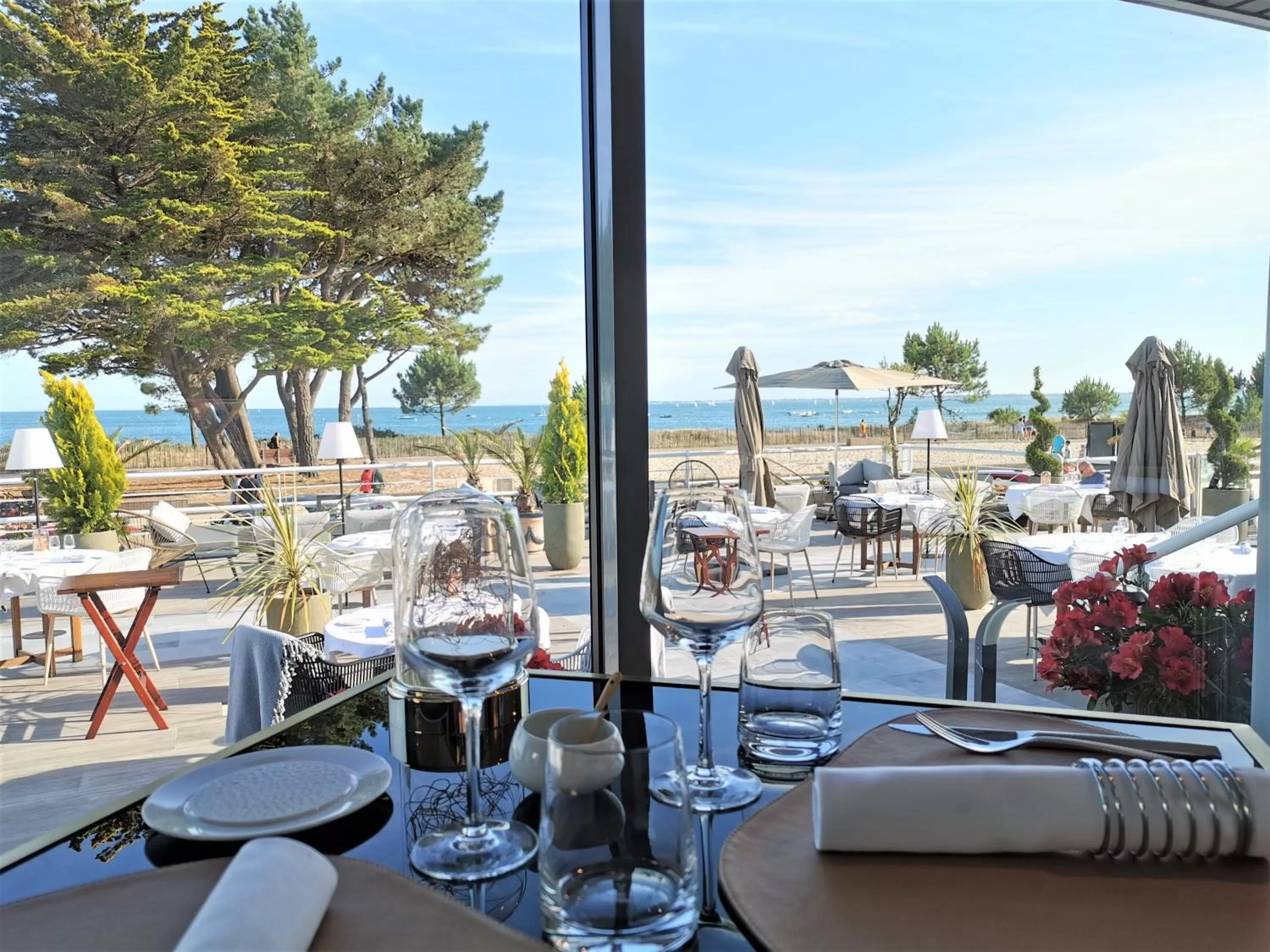 Patio in Le Diana Hôtel & Spa