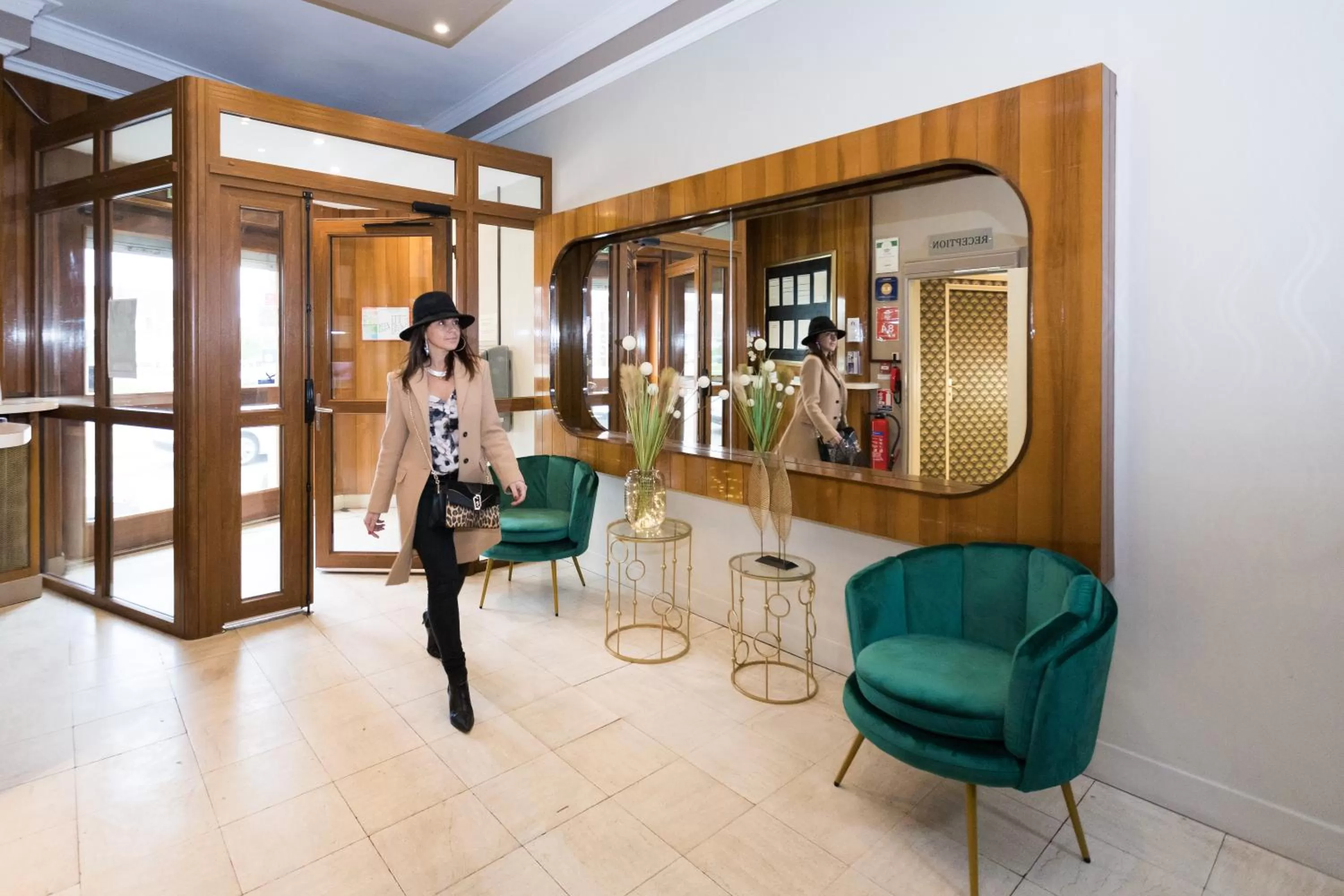 Lobby or reception in Hotel de la Terrasse