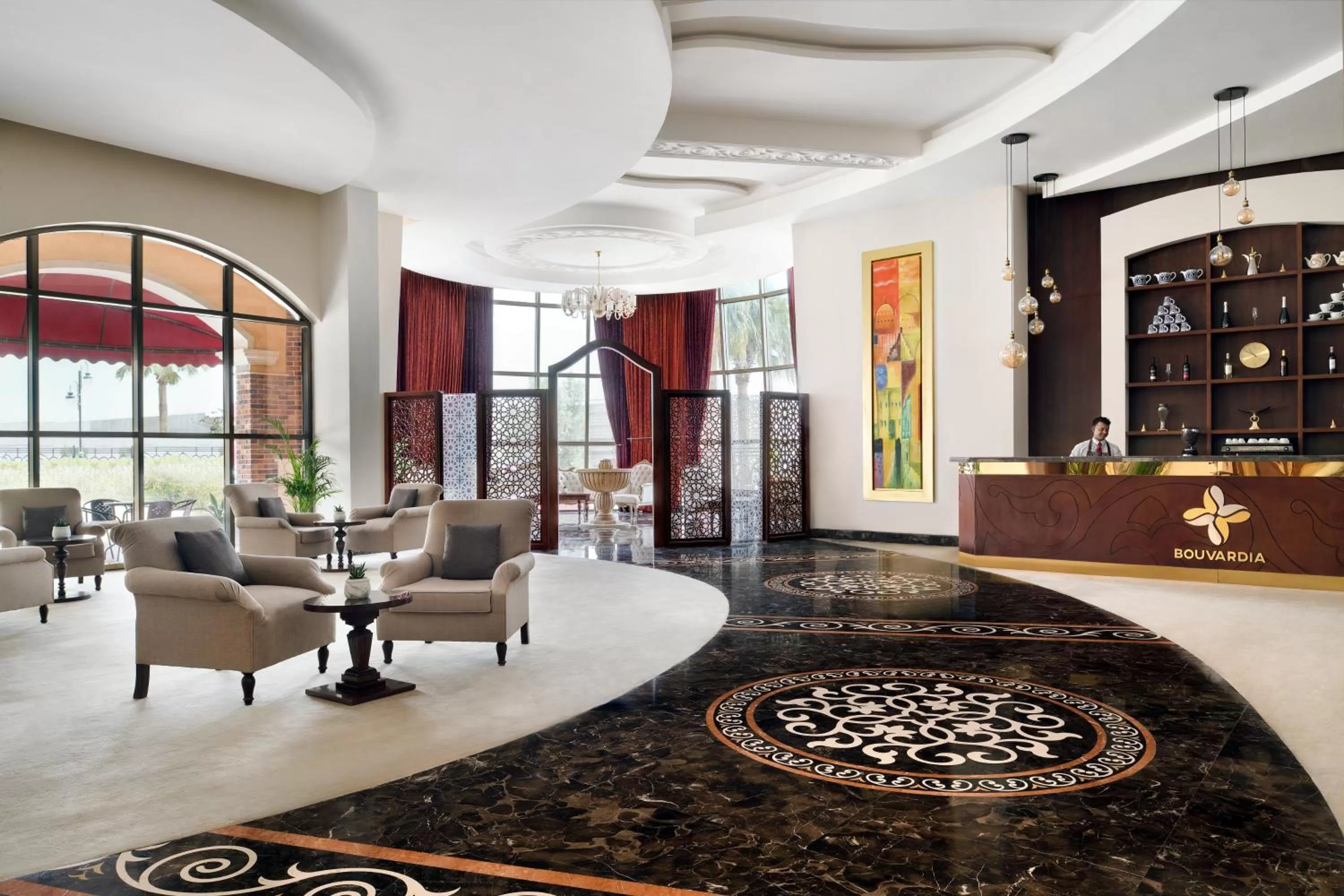 Lounge or bar in Crowne Plaza Riyadh Al Waha by IHG