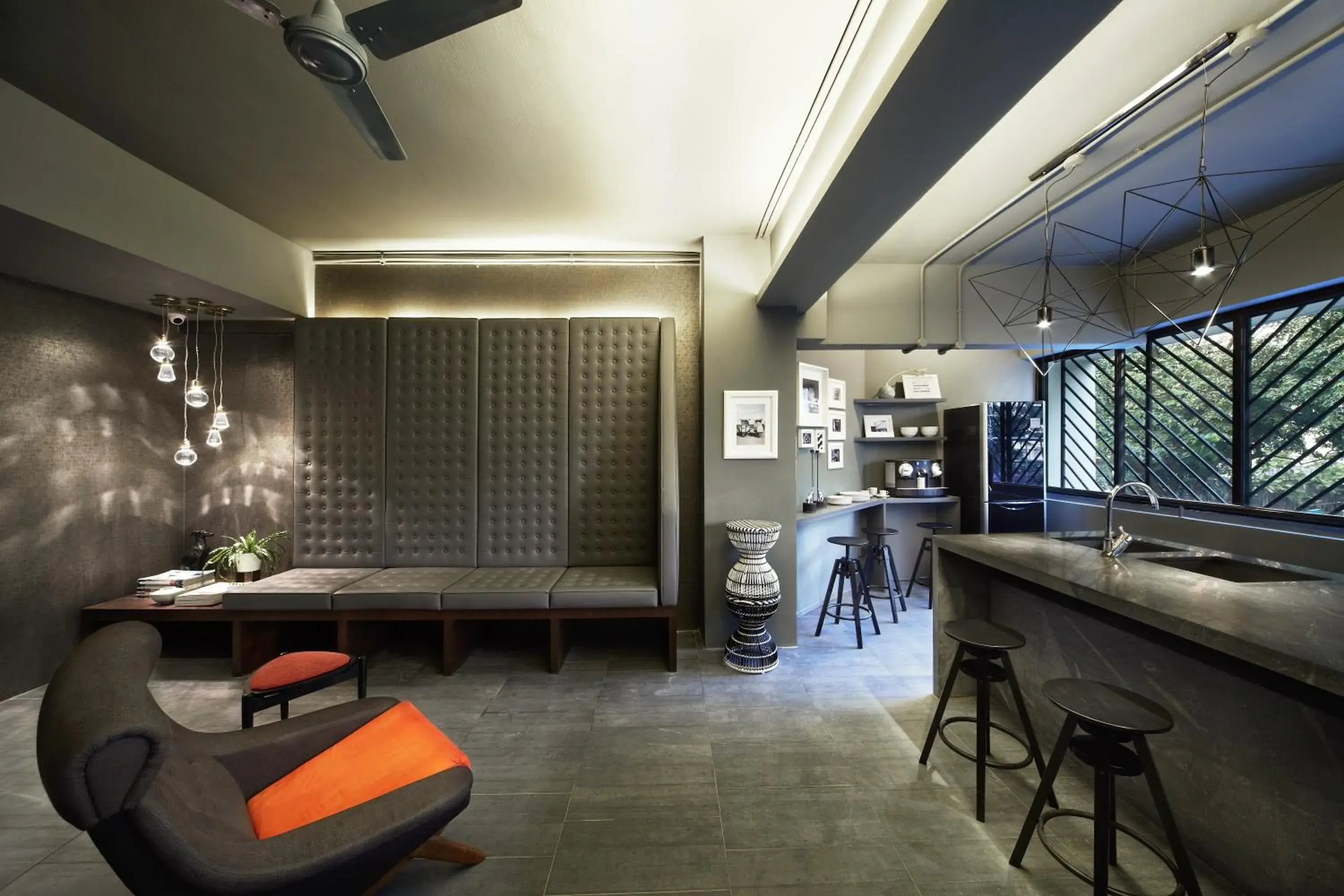 Lobby or reception, Lounge/Bar in The Pod @ Beach Road Boutique Capsule Hotel