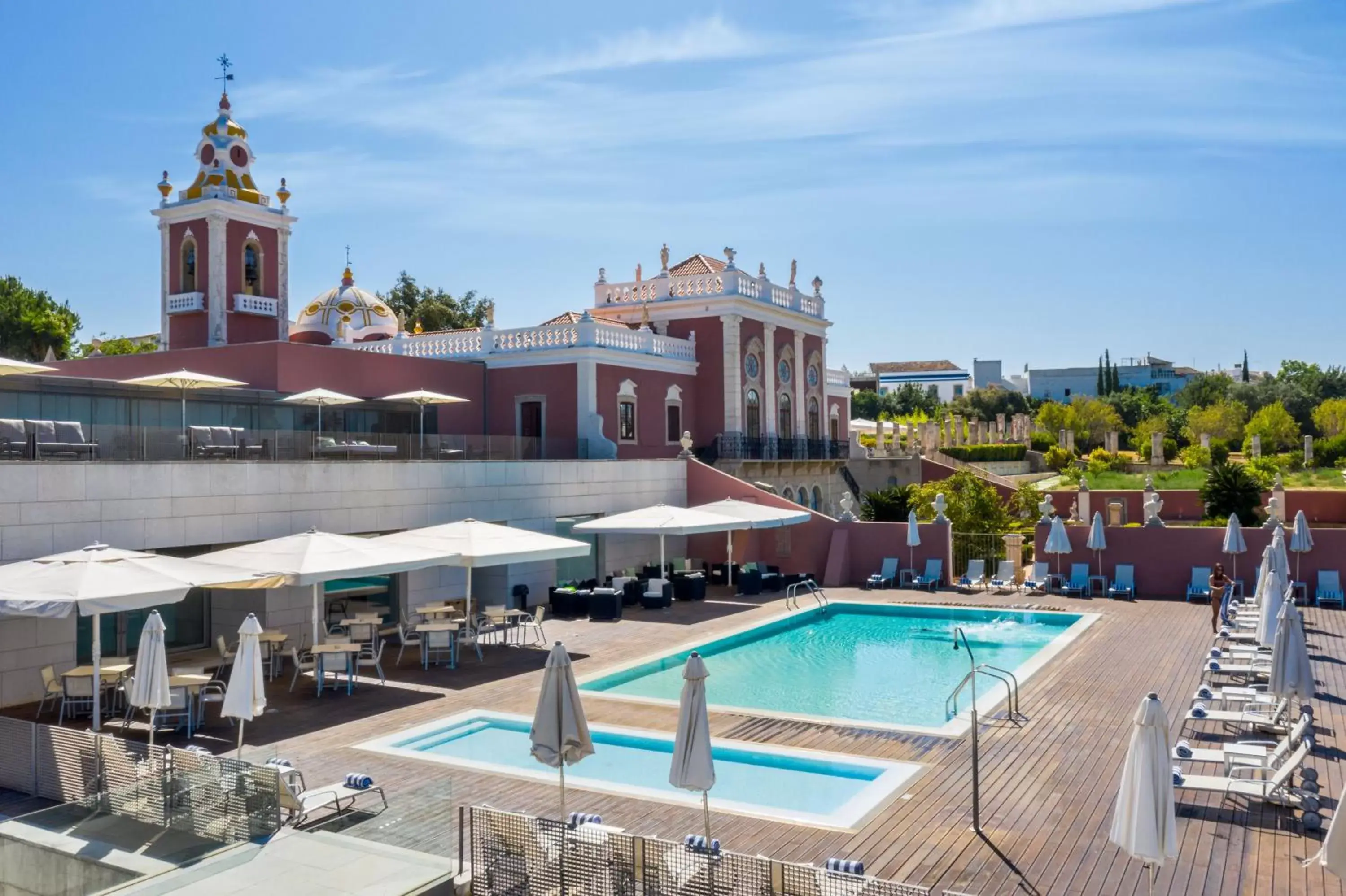 Property building, Swimming Pool in Pousada Palacio de Estoi – Small Luxury Hotels of the World