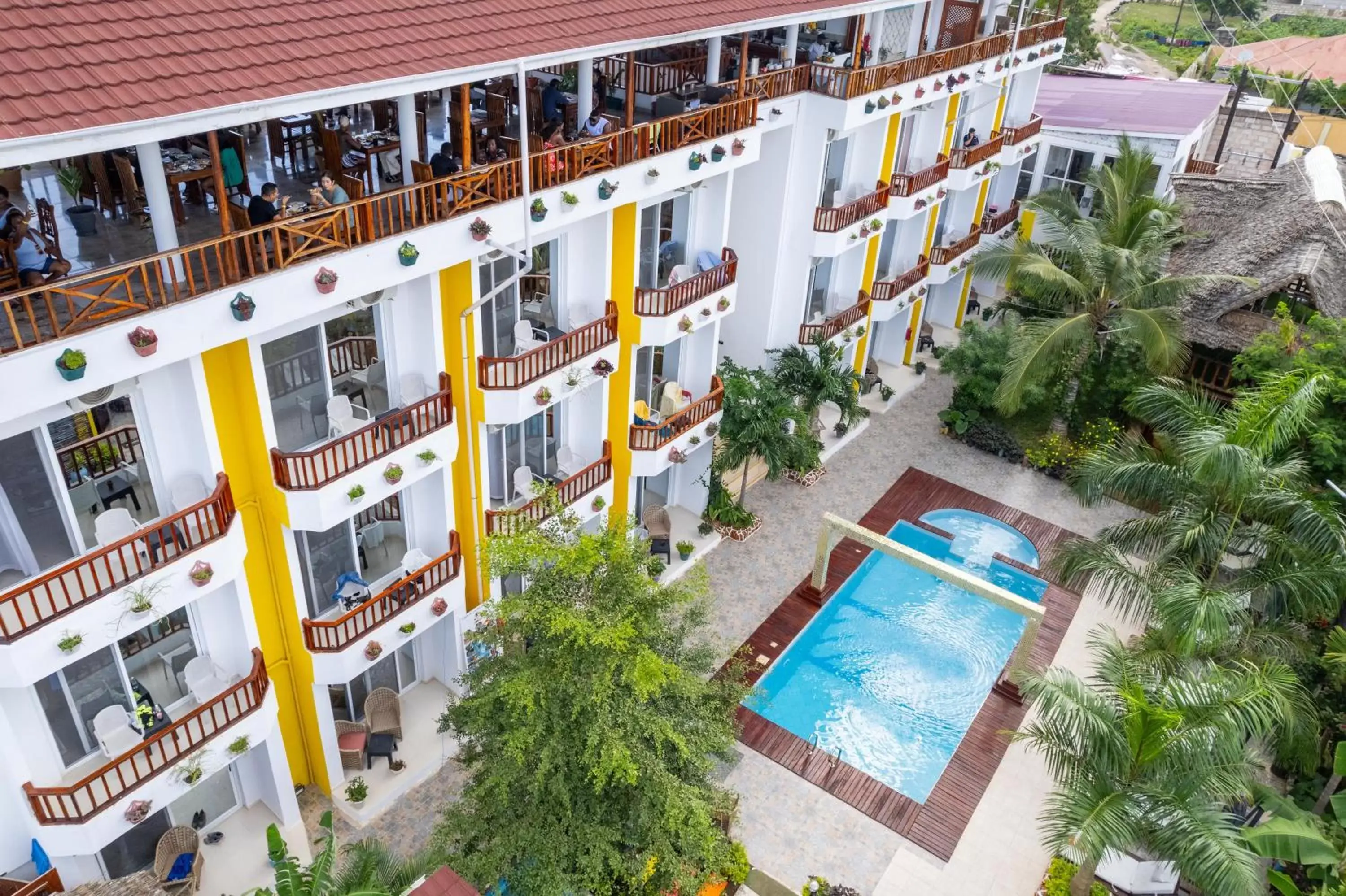 Property building, Pool View in Canary Nungwi Hotel & Free SPA