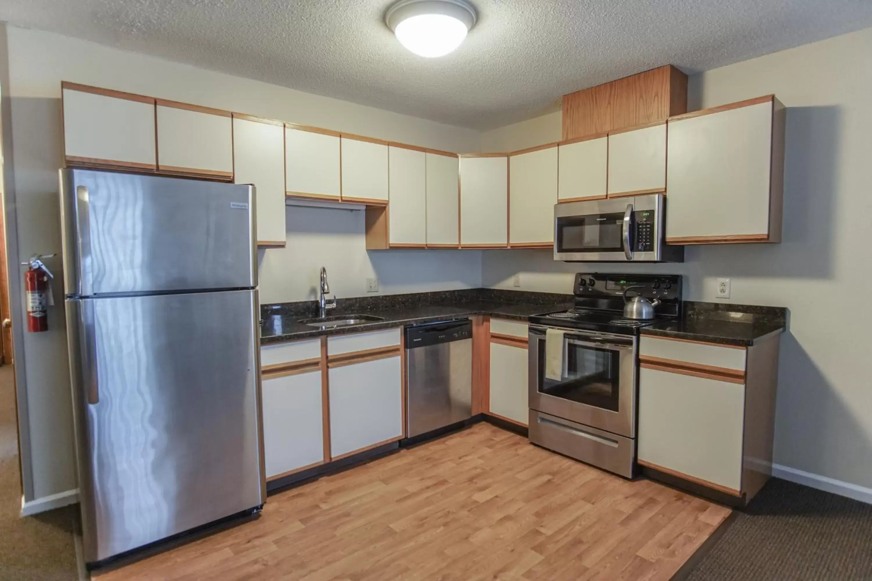 kitchen, Kitchen/Kitchenette in The Central Downtown Inn Suites