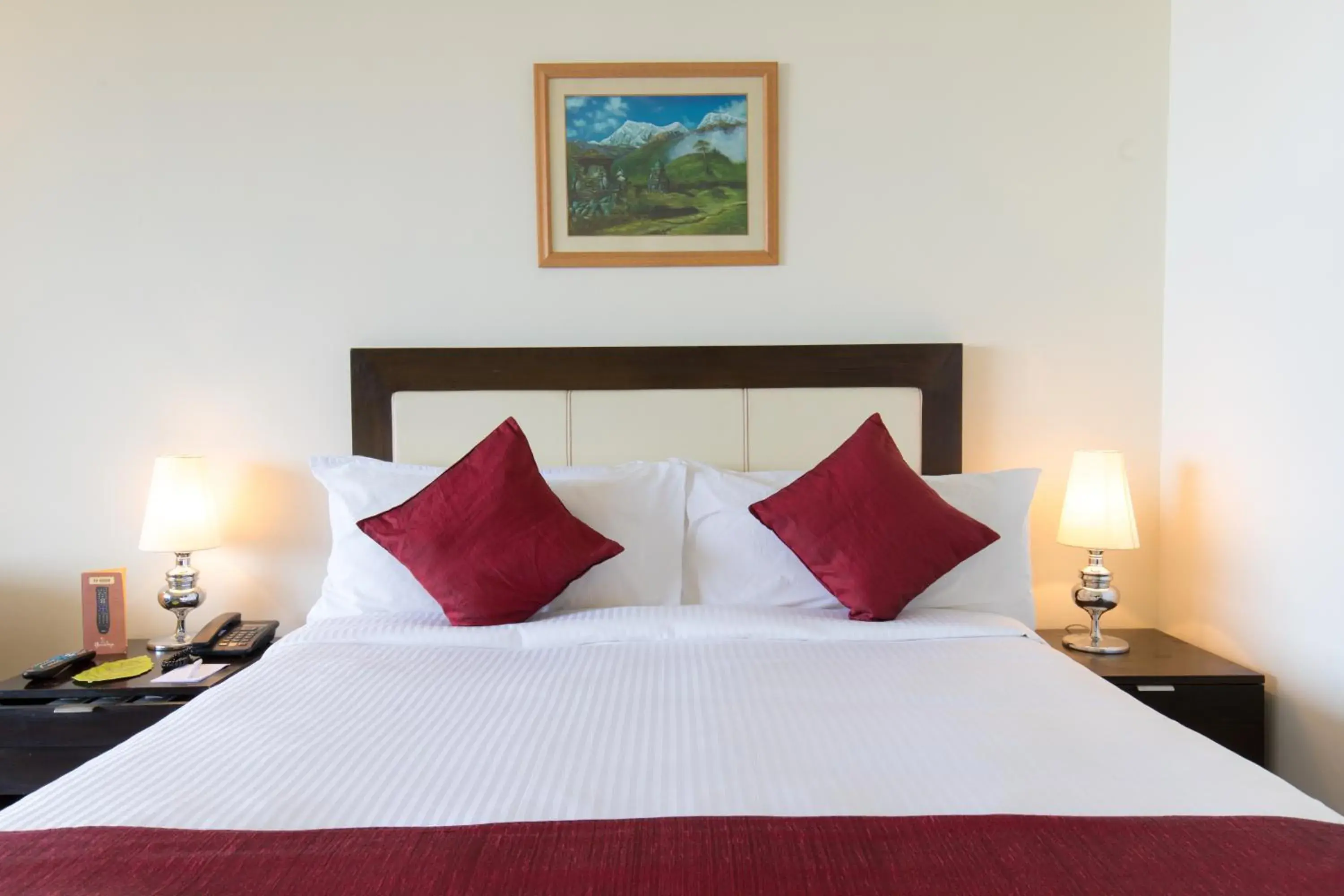 Bed in Hotel Himalaya